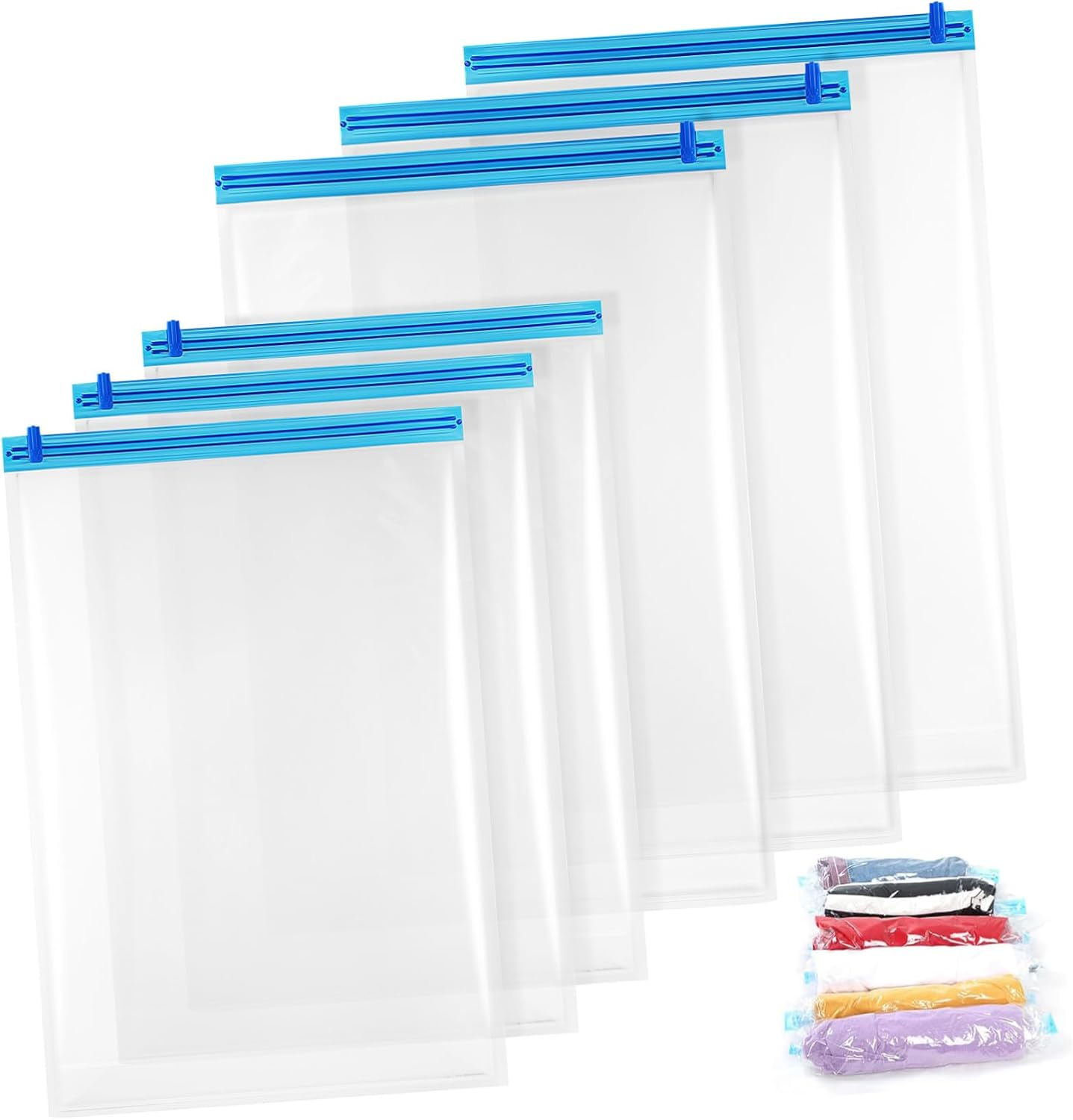 ABOOFAN 12Pcs Compression Bags Vacuum Travel Bags up Compression for Travel Essentials image number 4