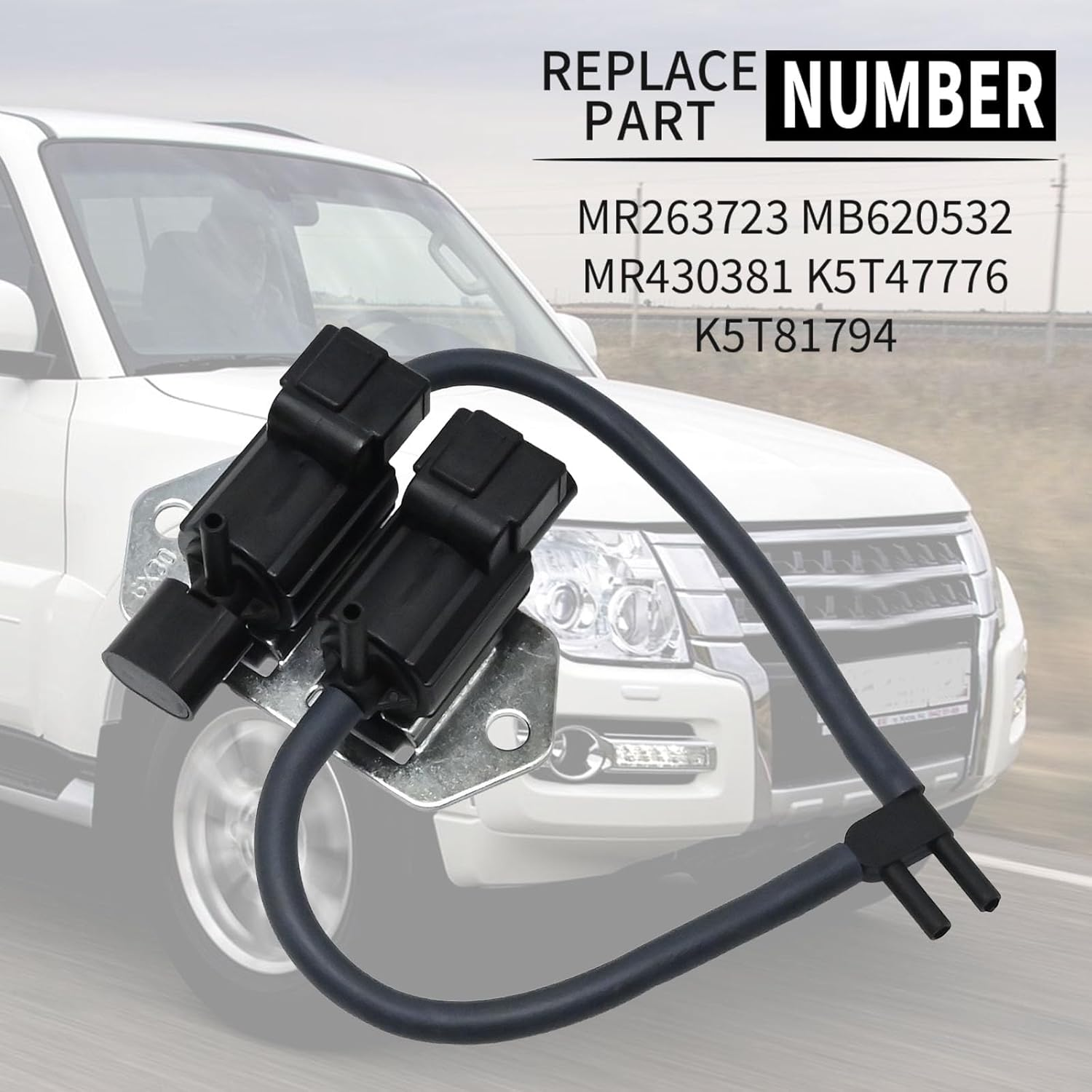 SYOWADA- K5T47776 Solenoid Spool Valve, Replacement for Pajero NM NP 1990-1993 NG NH NJ NL 1991-1999 Replacement for Mitsubishi Triton 1996-2006, Replaces K5T81794 MR263723 image number 3