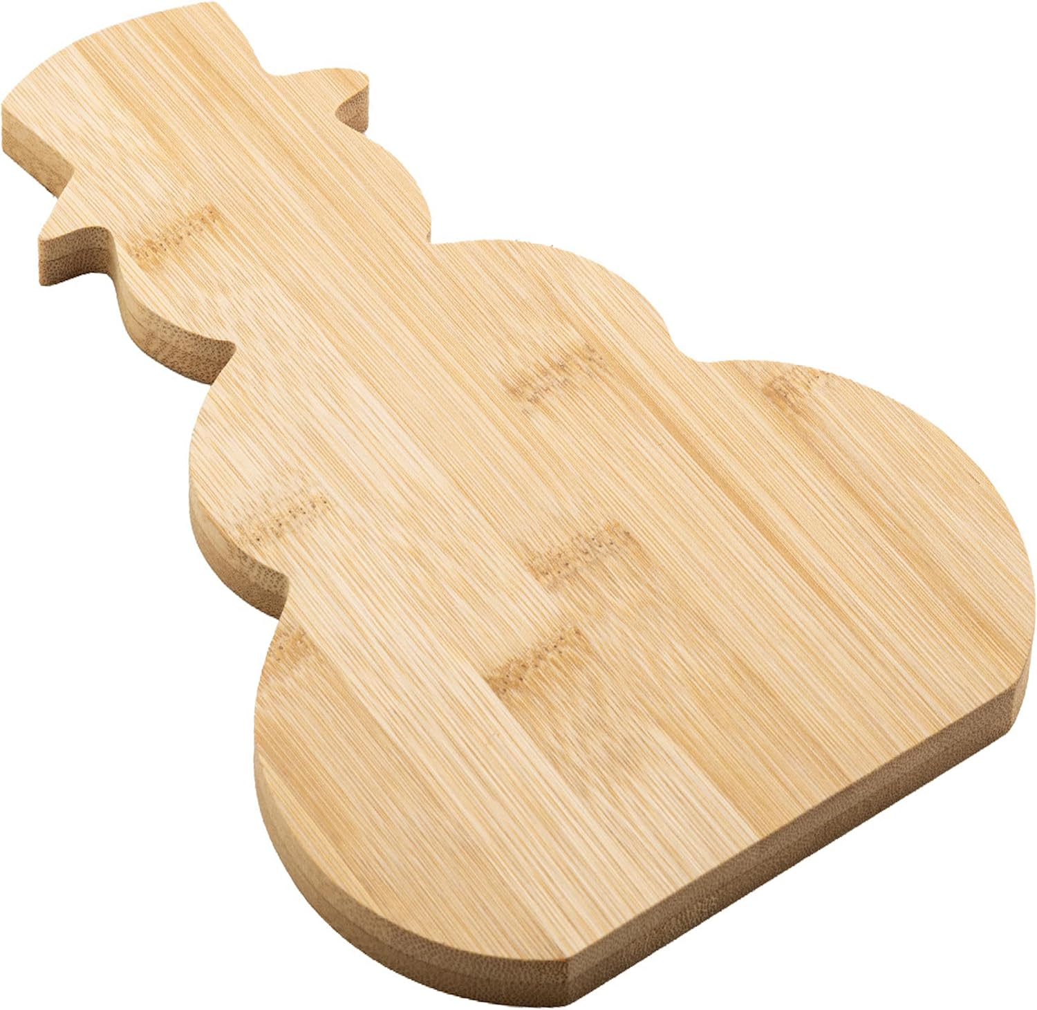Set of 2 Chopping Boards, Kitchen Boards, Breakfast Board, Bread Plate, Snack Board, Certified According to (EC) No. 1935/2004 in 6 Designs Chicken Pig Cow Christmas Tree Fish Snowman (Snowman) image number 1