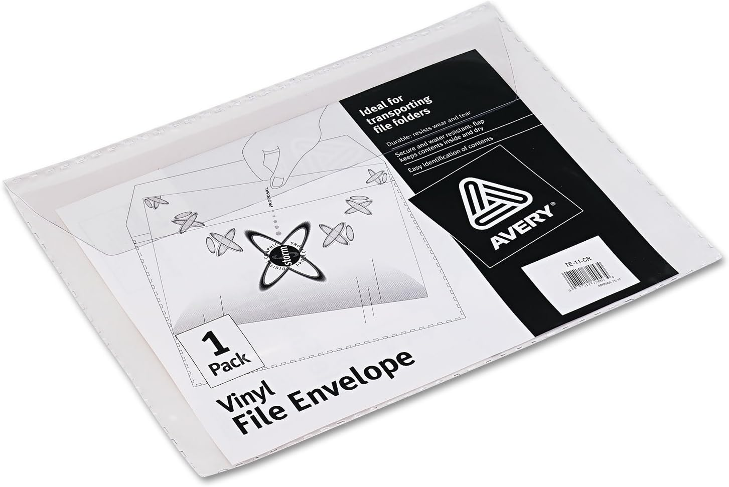 Avery 74806 Top-Load Clear Vinyl Envelopes W/Thumb Notch, 4 X 6, Clear (Pack of 10) image number 5