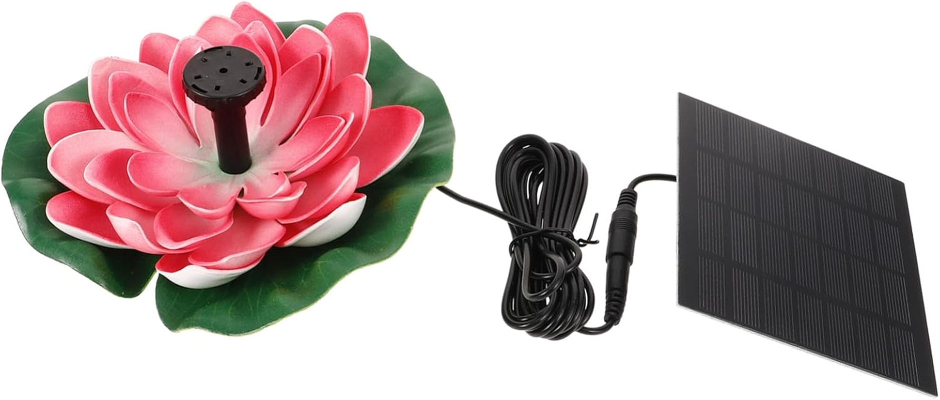 TEHAUX Solar Powered Floating Lotus Fountain for Garden Decor Outdoor Water Feature with Energy-Saving Pump Automatic Operation for Pools and Landscape Water Gardens image number 2