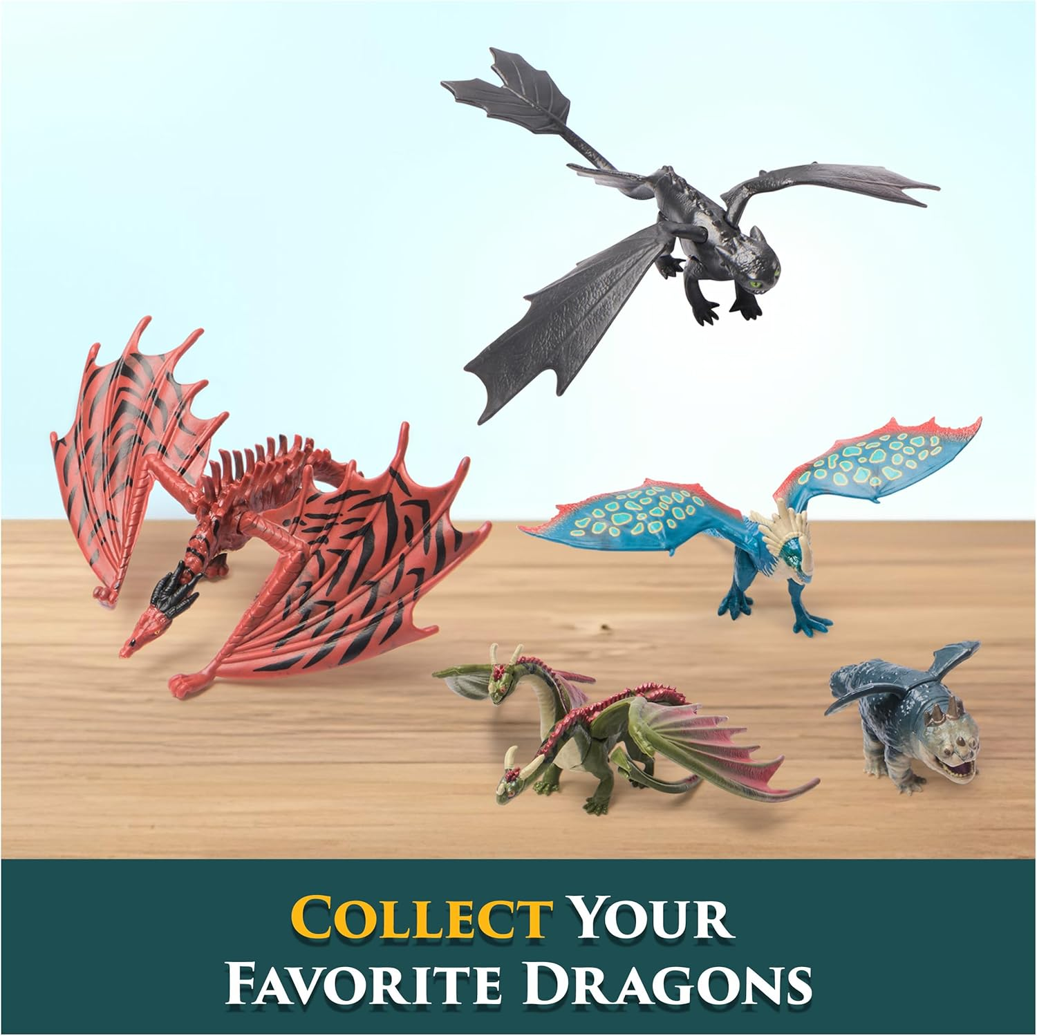 Dreamworks Dragons How to Train Your Dragon, 5-Pack Dragon Catcher Set with Hiccup&rsquo;S Mangler Net Launcher, Kids Toys for Boys & Girls Ages 4 and Up