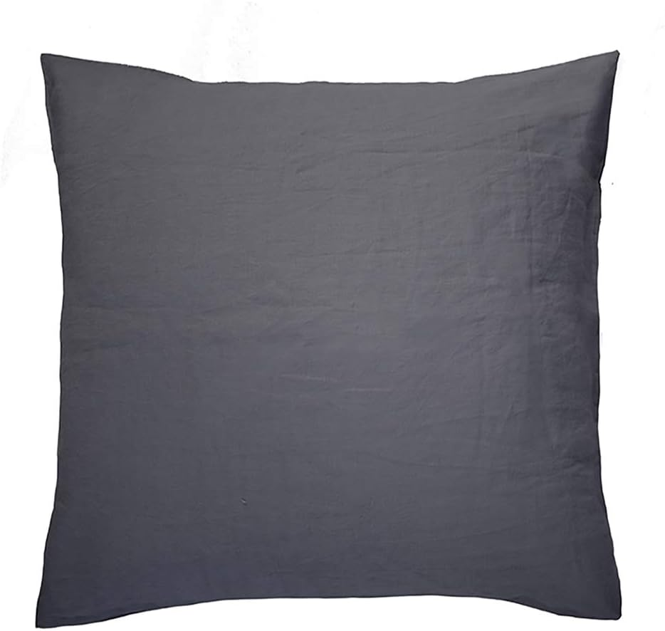 Bambury French Linen Pillowcase, European, Silver