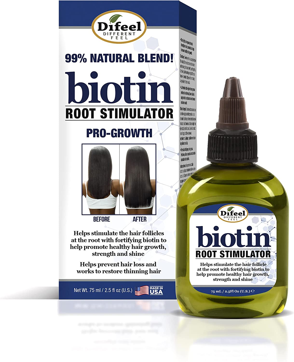 Difeel Biotin Root Stimulator 2.5 Oz. - Follicle Stimulator for Hair Growth image number 6