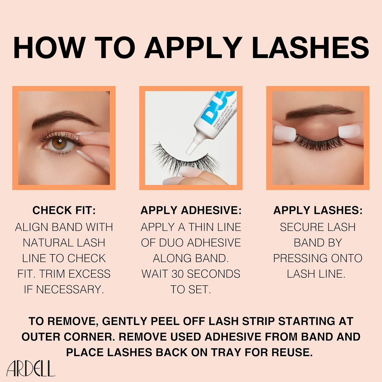 ARDELL Naked Lashes Real Hair Eyelashes, the Original for a Distinctive Look (Style 420) (Without Eyelash Glue) image number 2