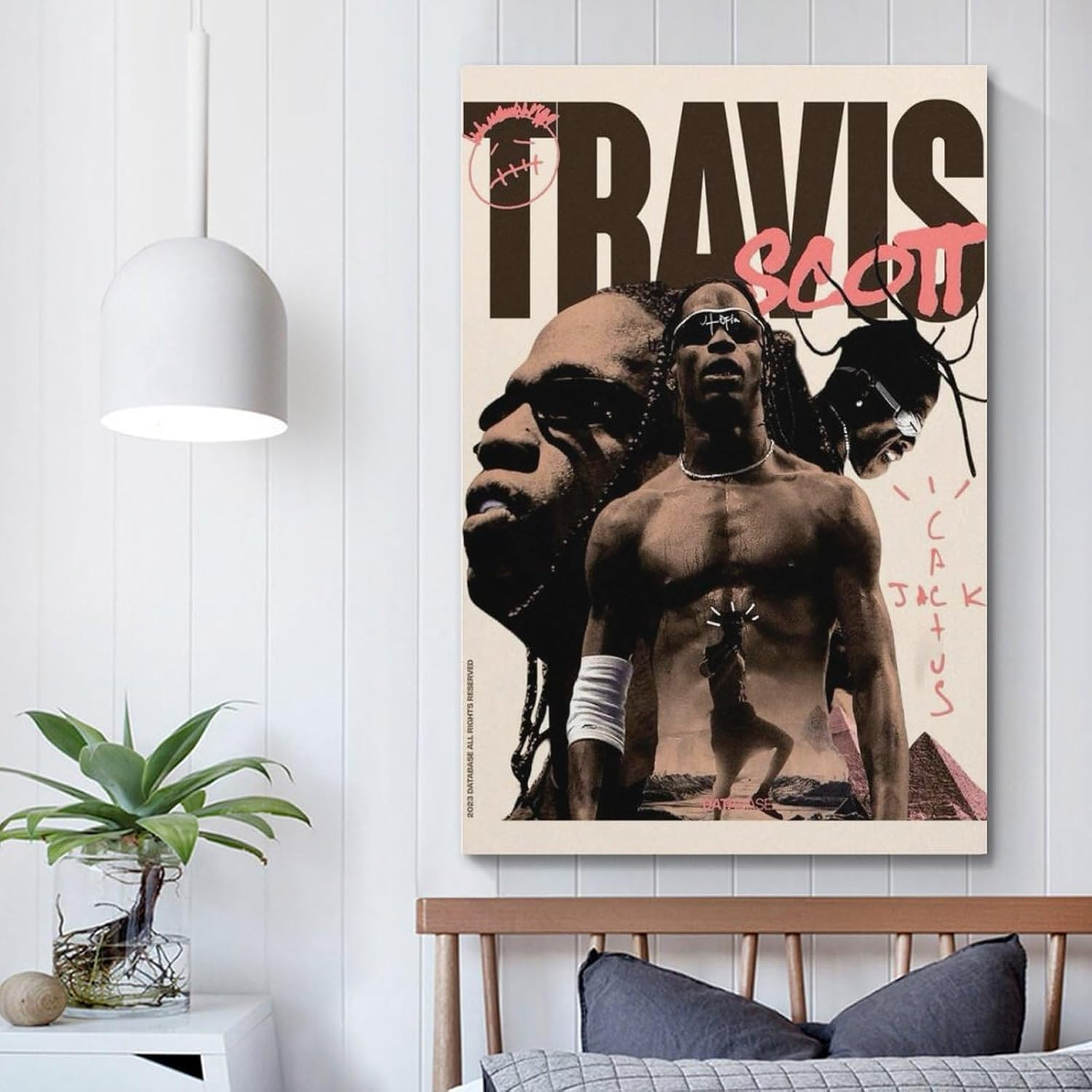 Wall Art Travis Msuic Poster Scott Poster Canvas Painting Wall Art Picture Home Decor Print for Bedroom Living Room Dorm Study Bar Office 12X18Inch(30X45Cm)