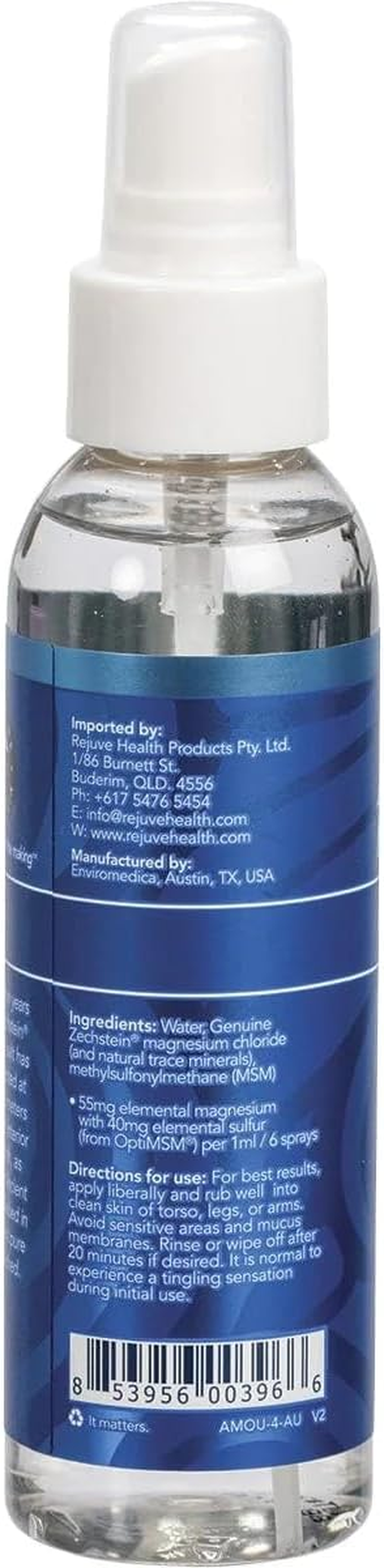 Ancient Minerals Magnesium Oil and MSM 118 Ml, 118 Ml