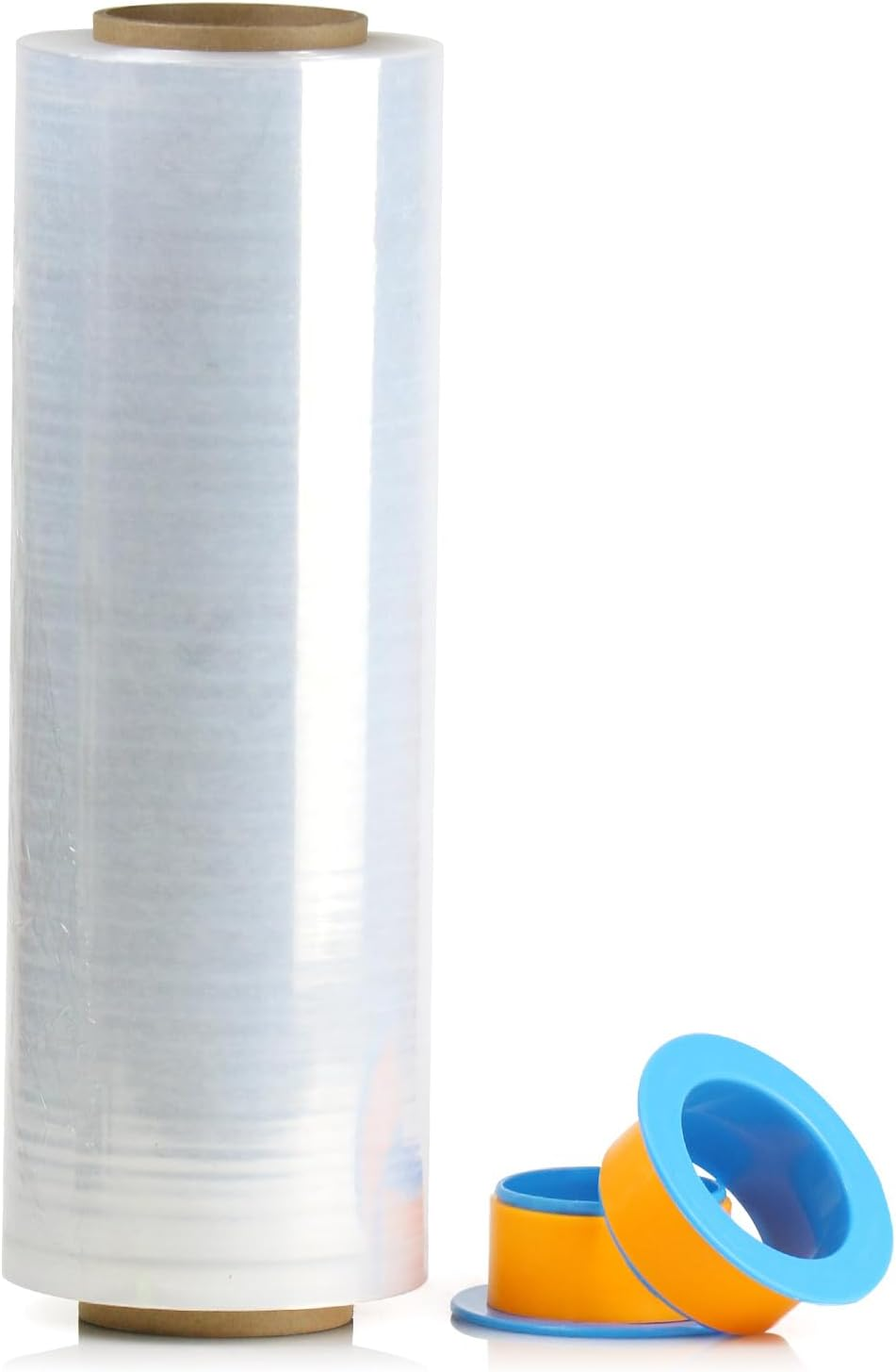 Clear Stretch Shrink Wrap Film, Heavy Duty Packaging Stretch Film for Shipping, Moving, Pallet, 1 Roll with 1 Pair Hand Saver,15 Inch X 1476Ft, 70 Gauge,Bomei PACK image number 5