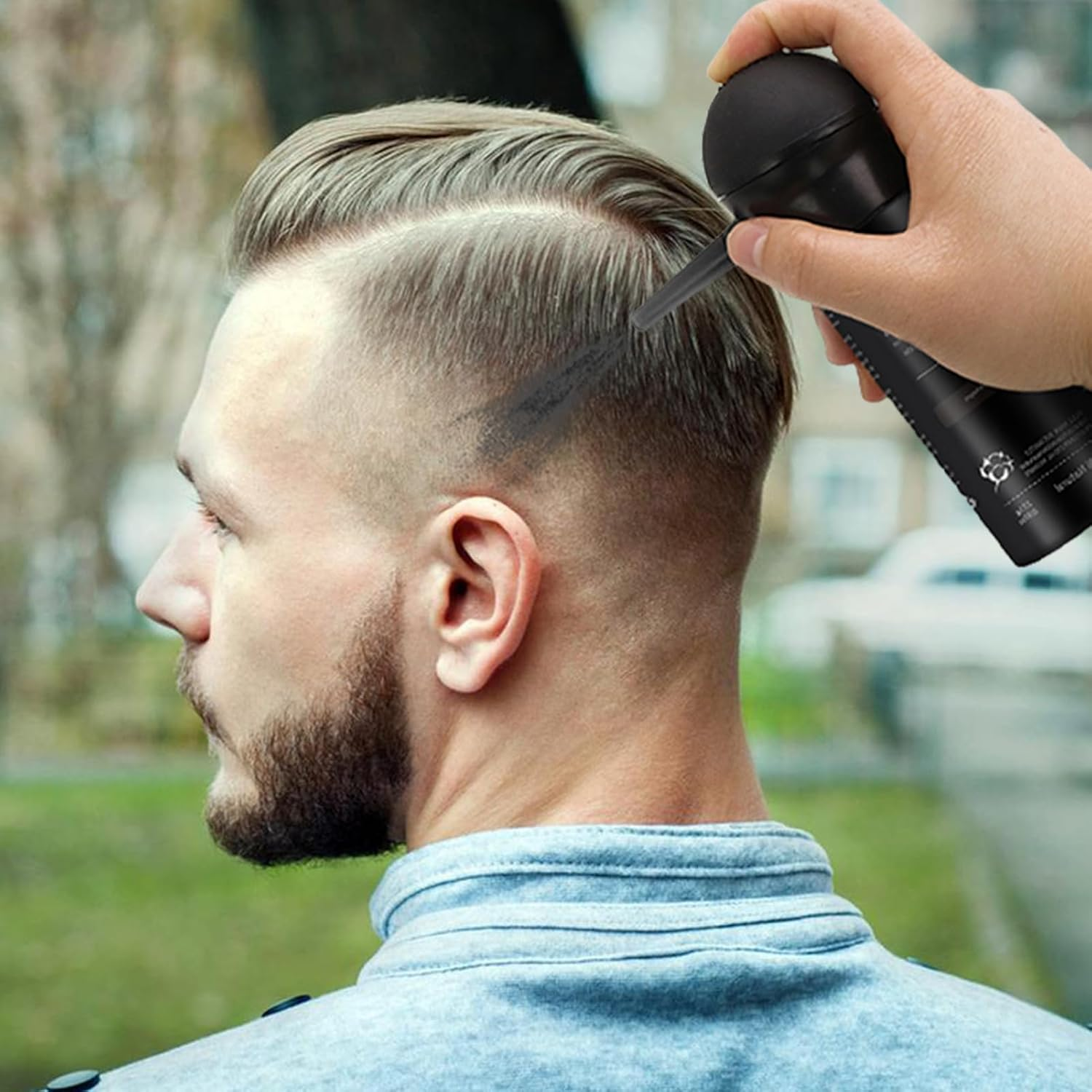 Hair Fiber Applicator - Precision Hair Thickening Filler, Lightweight Styling Tool | Portable Hair Volume Enhancer Solution, Multipurpose Hairline Concealer Dispenser for Adults Daily Use image number 5