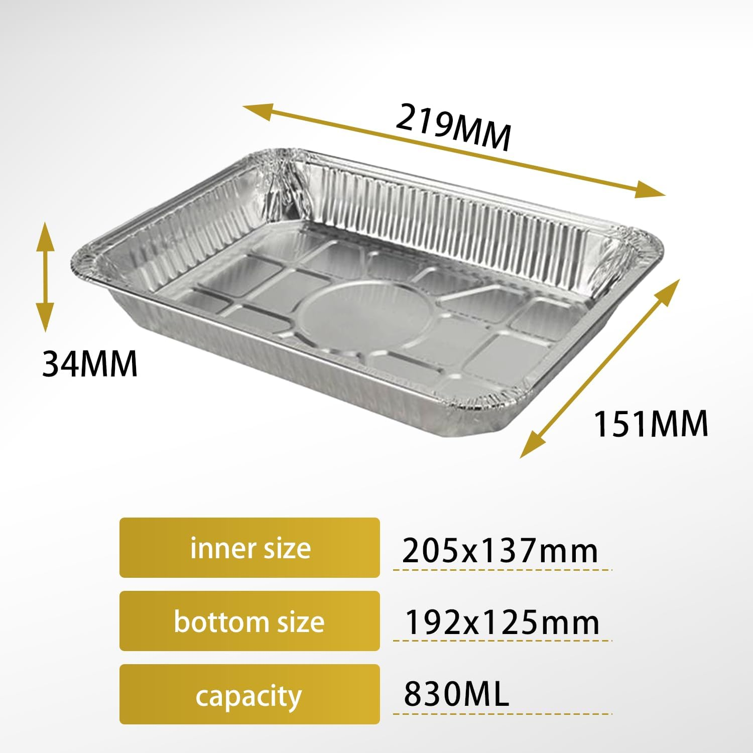 25 Piece Grease Tray Liners Compatible with Weber 6415 Grill Drip Pans Aluminum Barbecue Drip Pans Liners 21.9&times;15.1&times;3.4 Cm image number 4