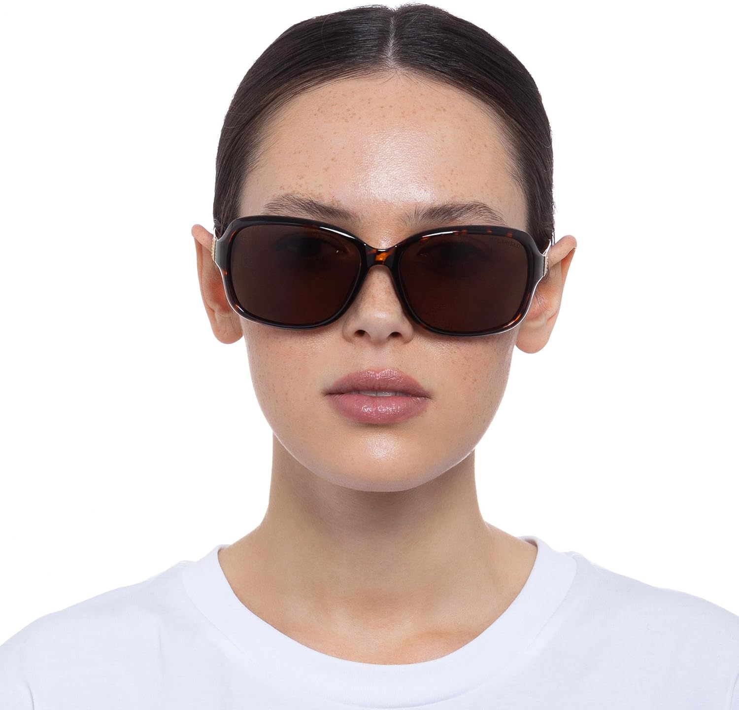 Cancer Council Female Stapleton Dark Tort Wrap Sunglasses image number 4