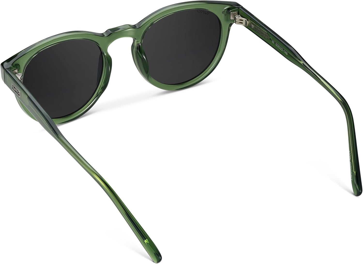 Wearme Pro Polarized Classic round Retro Unisex Sunglasses - Beige Tortoise / Brown Gradient Lens image number 7