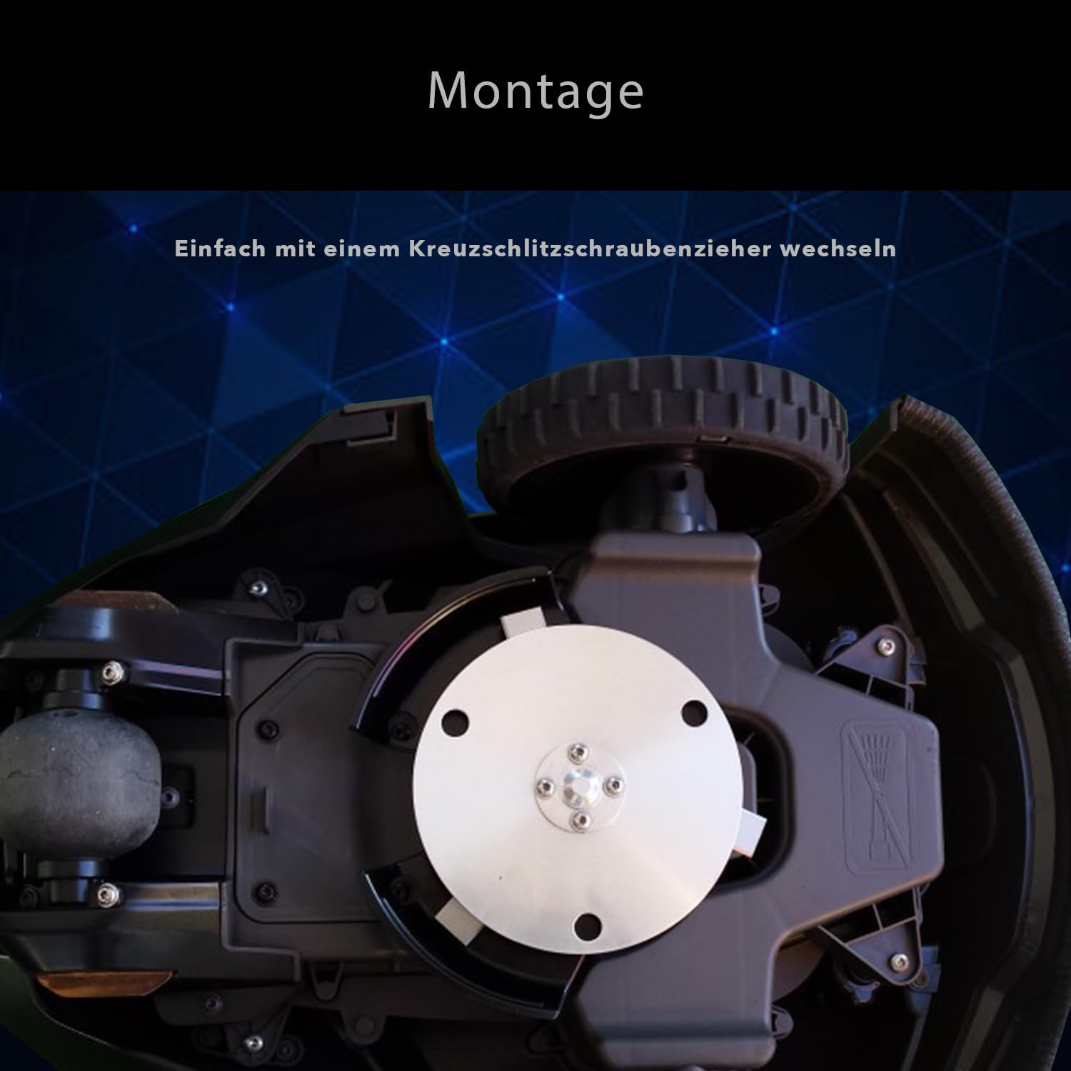 30 X Titanium Blades Longlife Suitable for All Husqvarna&reg; Automower&reg; / Gardena&reg; Robotic Lawnmower/Suitable for 105, 310, 315, 320, 420, 430X, R40I - (0.75 Mm)