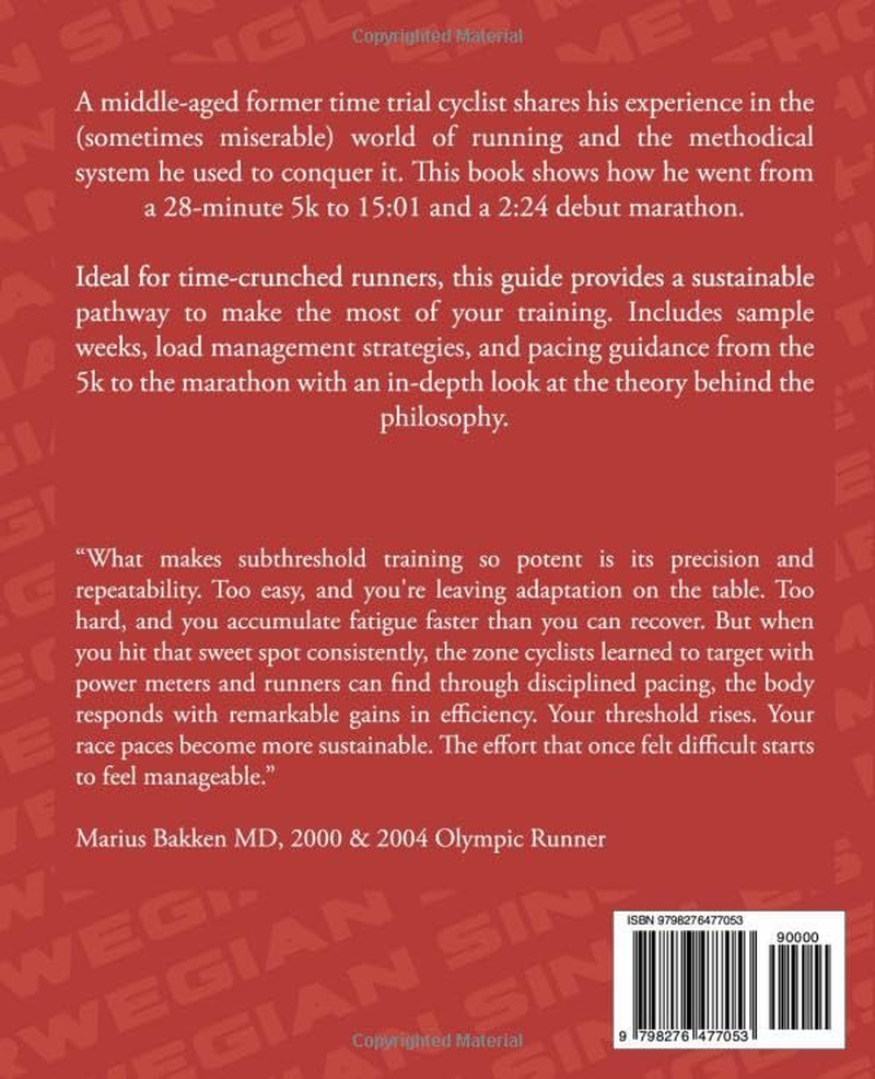 Norwegian Singles Method: Subthreshold Running Kept Simple