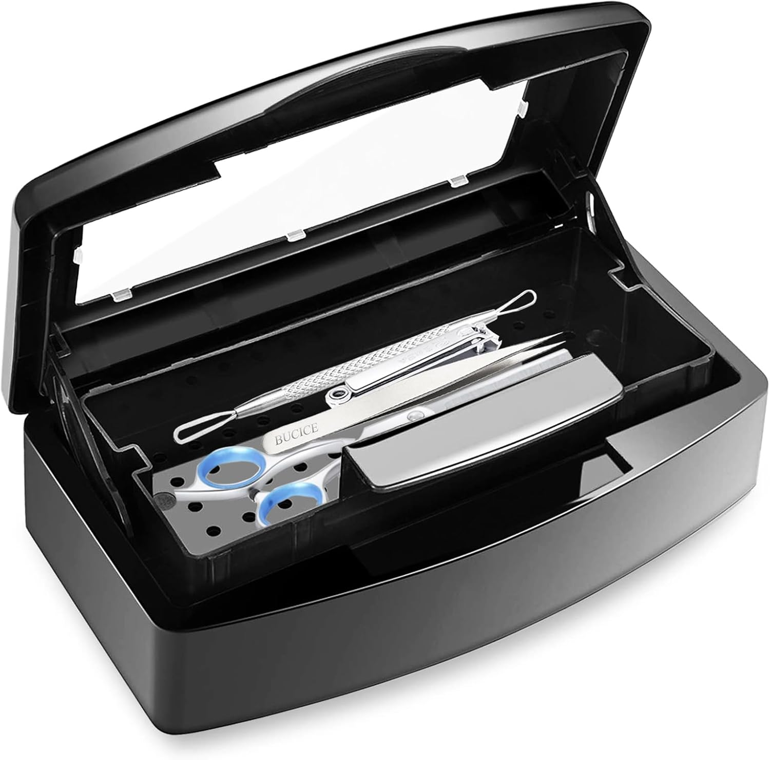 Sterilizer for Nail Tools, Sterilization Tray for Tweezers, Nail Supplies, Hair Salon, Nail Tech Must Haves, Pink