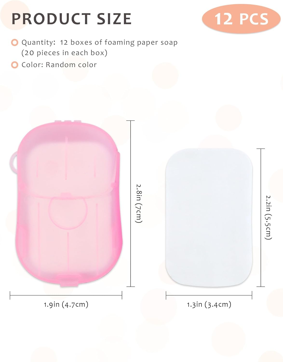 YETOOME 12 Packs (240 Sheets) Paper Soap Sheets for Hand Washing, Portable Disposable Travel Scented Bath Slice Sheet Foaming Soap Paper Sheets for Outdoor Traveling Camping Hiking image number 5