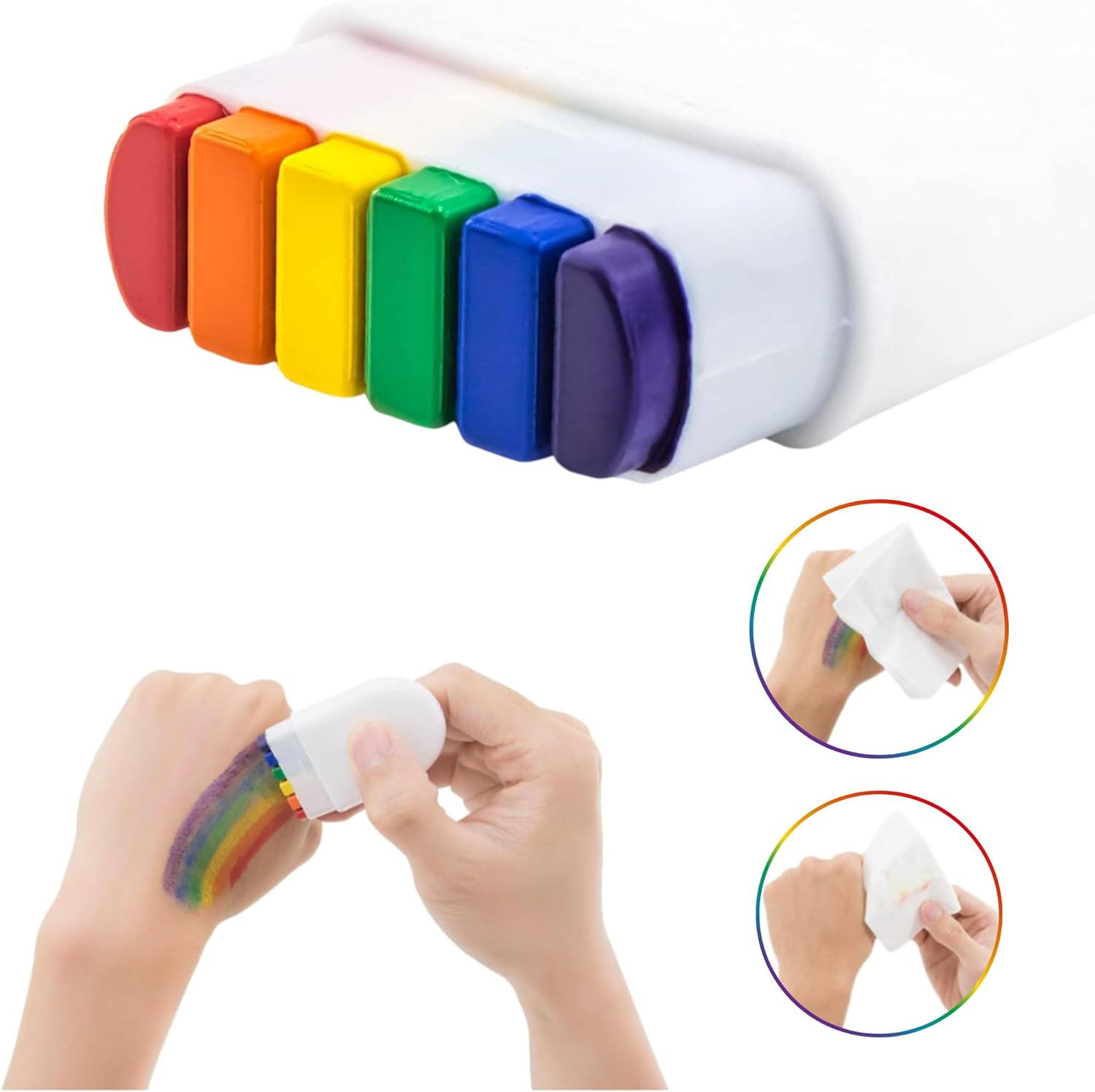 Rainbow Body Face Paint Stick (LGBT, Pride) (5 Pcs) image number 4