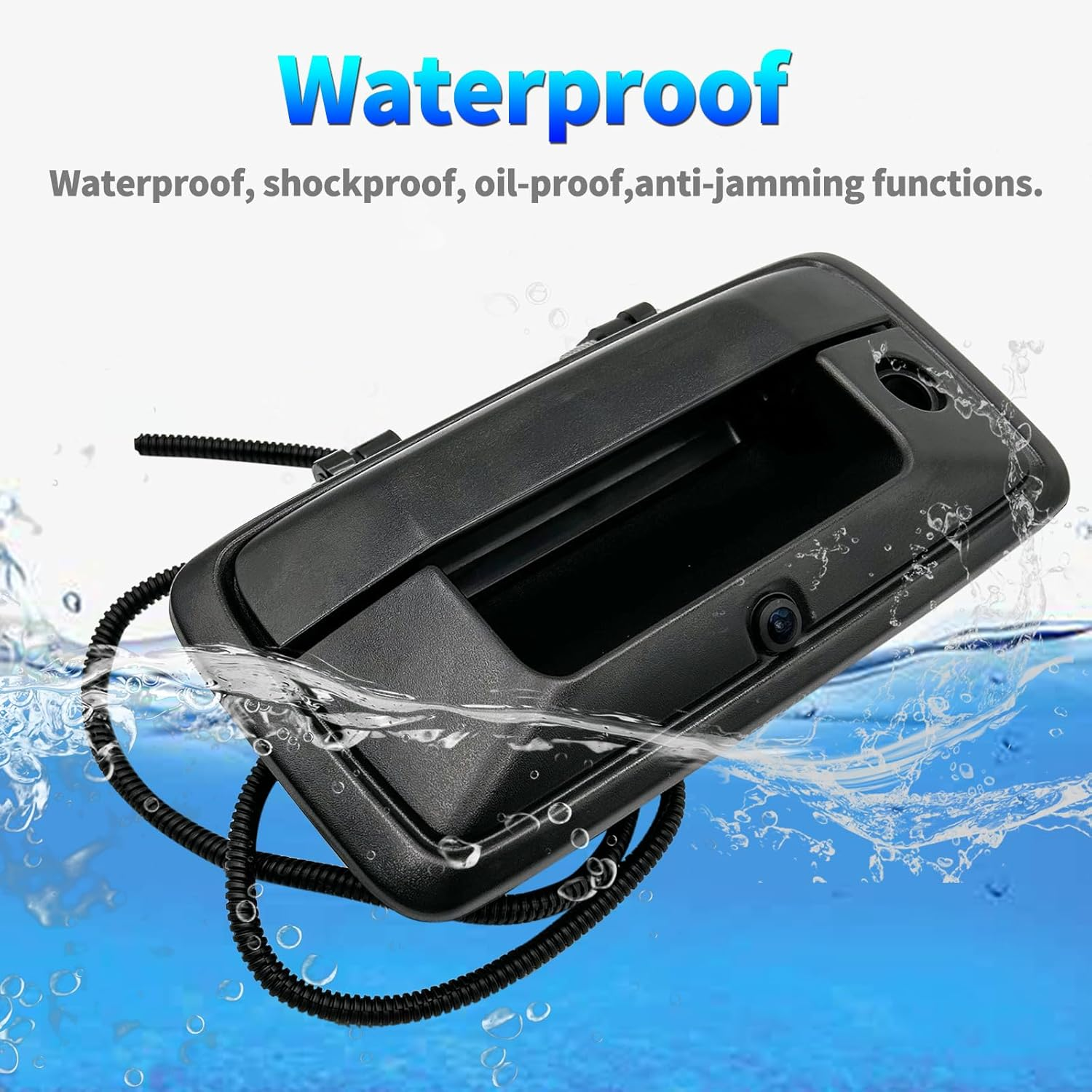 Car Rear View Backup Tailgate Handle Camera Compatible with 2014-2018 Chevy Silverado GMC Sierra 1500 2015-2018 Sierra 2500HD 3500HD Canyon Tailgate Door Handle Replacement Camera image number 6