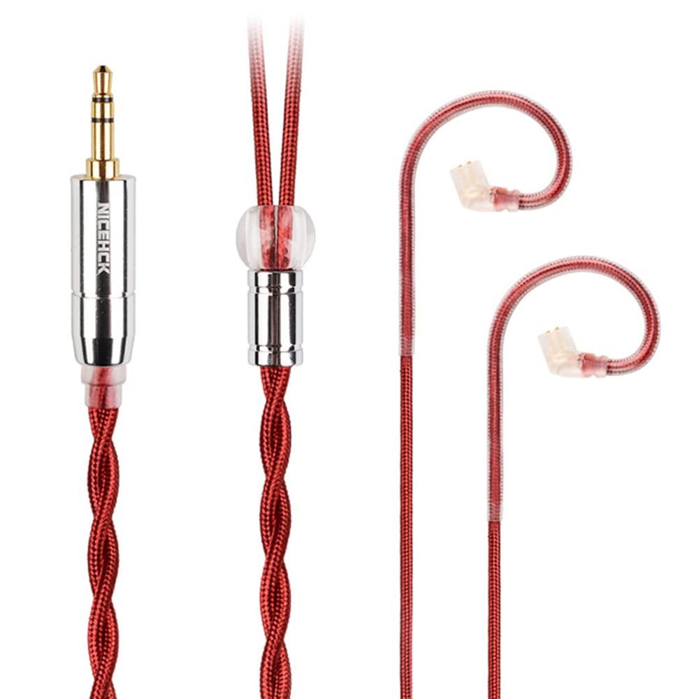 NICEHCK Redag in Ear Monitor Cable, 4N Pure Silver IEM Earphone Upgrade Cable, High Conductivity Copper Hifi Replacement Iems Audio Cord (3.5Mm 0.78Mm 2Pin) image number 6