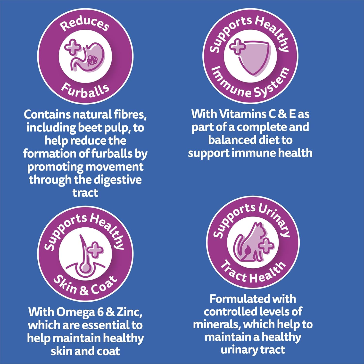 Whiskas Furball Sardine and Prawn Adult Dry Cat Food 800 G Bag, 6 Pack