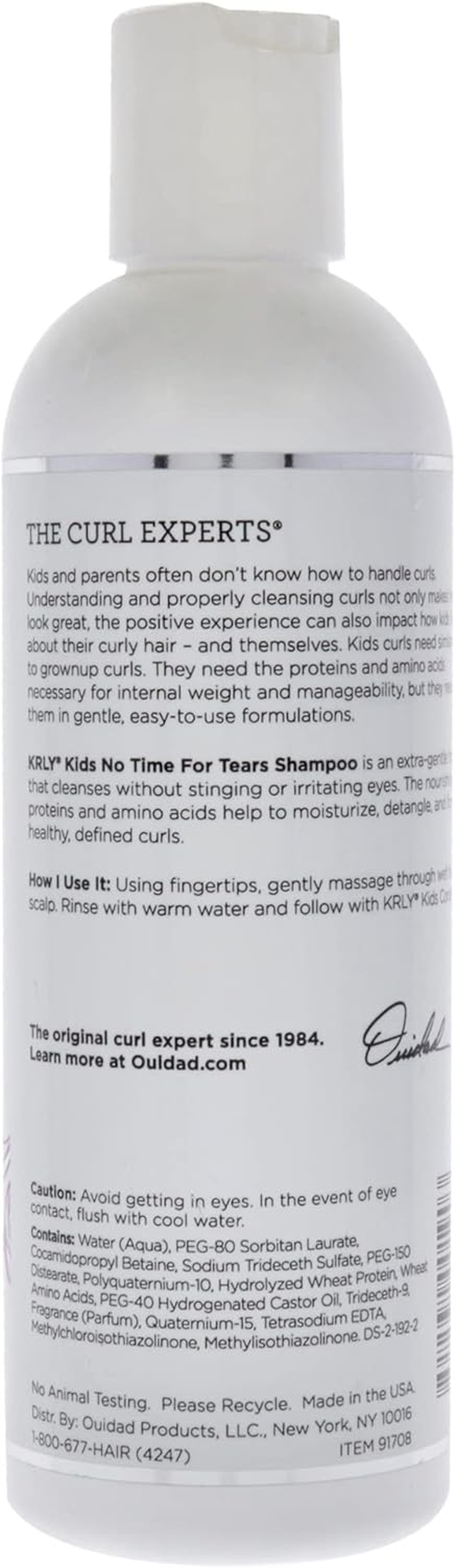 KRLY Kids No Time for Tears Shampoo by Ouidad for Kids - 8.5 Oz Shampoo image number 1