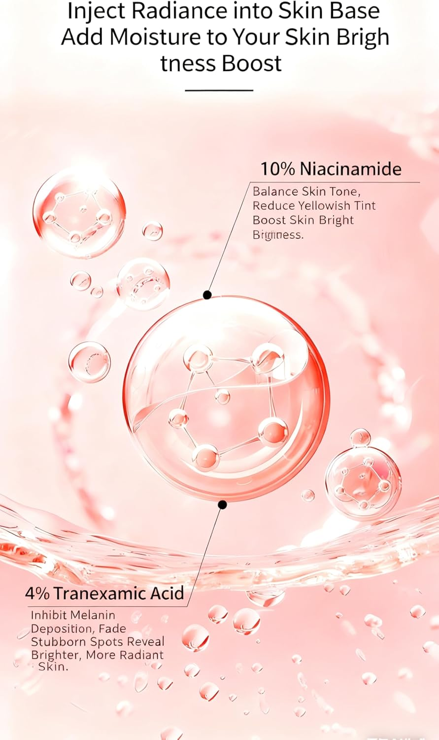 Niacinamide 10% + TXA 4% Serum, Dark Spots Corrector, Even Skin Tone, 30Ml image number 4