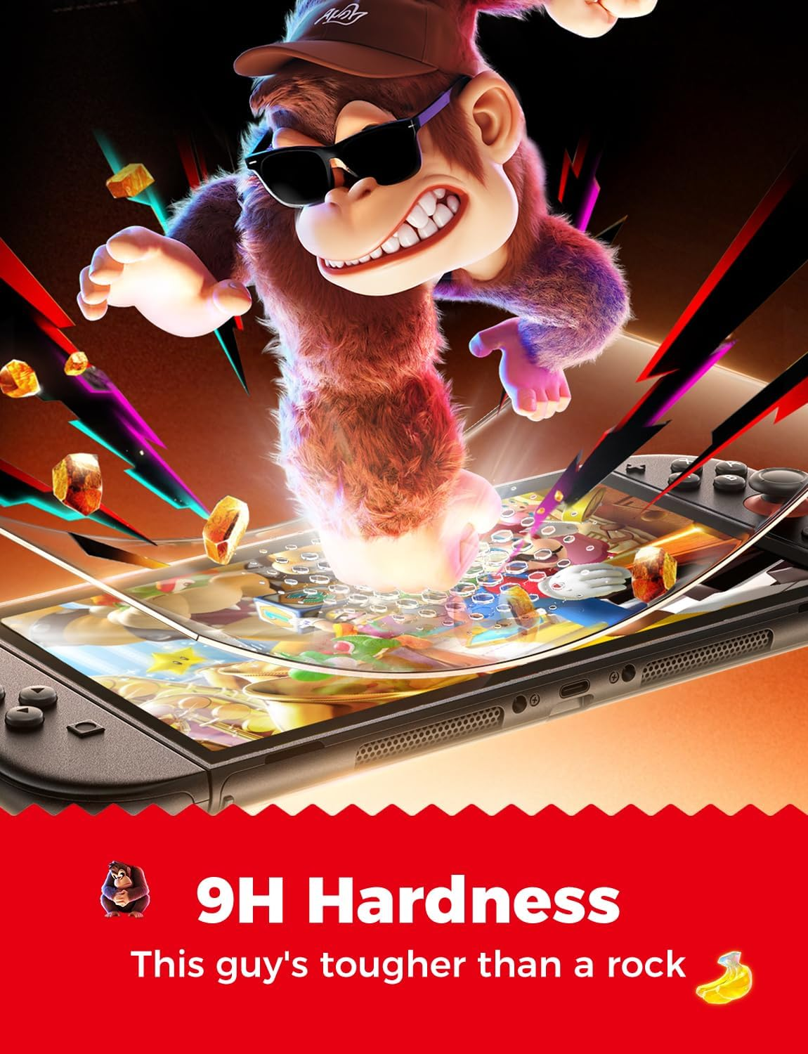 MAGIC JOHN 2 Pack for Nintendo Switch 2 Screen Protector 7.9'' [2025], 30S Installation, 9H Tempered Glass, HD Clear, Auto-Dust Removal, Bubble Free, Compatible with Switch Console image number 3