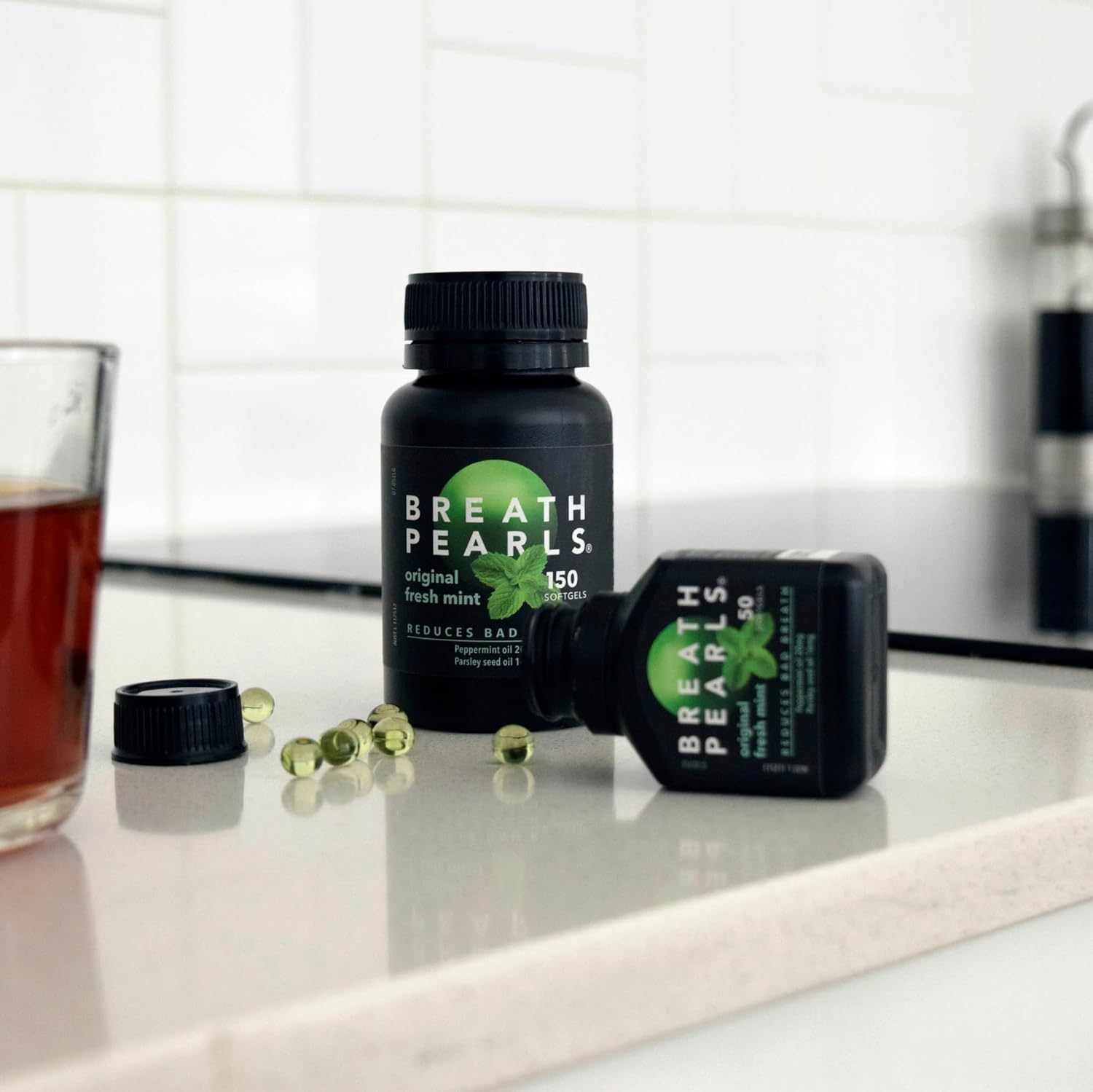 Breath Pearls Original Freshens Breath (150 Softgels) New Pack 150 Counts image number 2