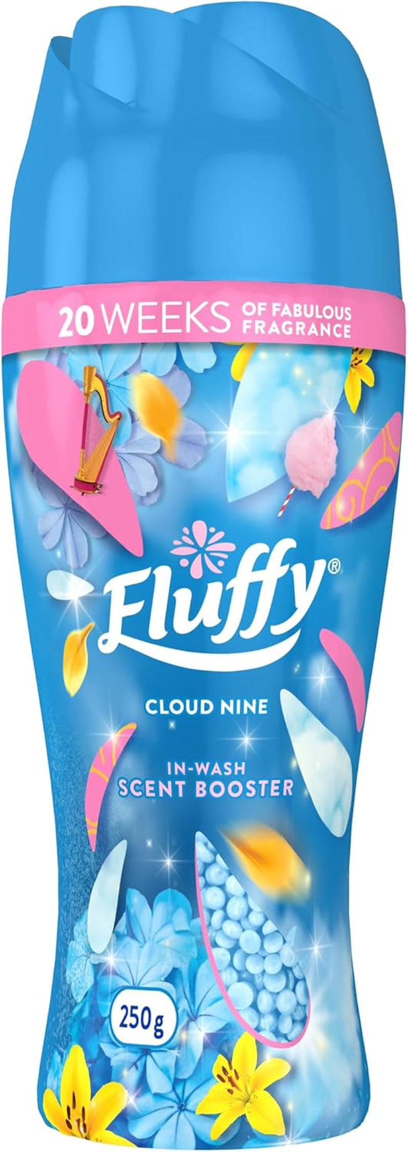 Fluffy Laundry in Wash Scent Booster Beads, 250G, Cloud Nine, Perfume for Your Wash, Laundry, Long Lasting Freshness, Fragrance image number 1