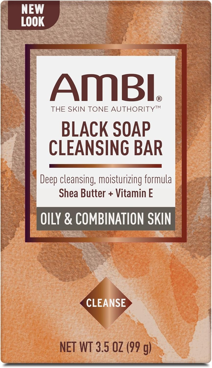 Ambi Skincare Black Soap with Shea Butter, 3.5 Oz (Pack of 6) image number 1