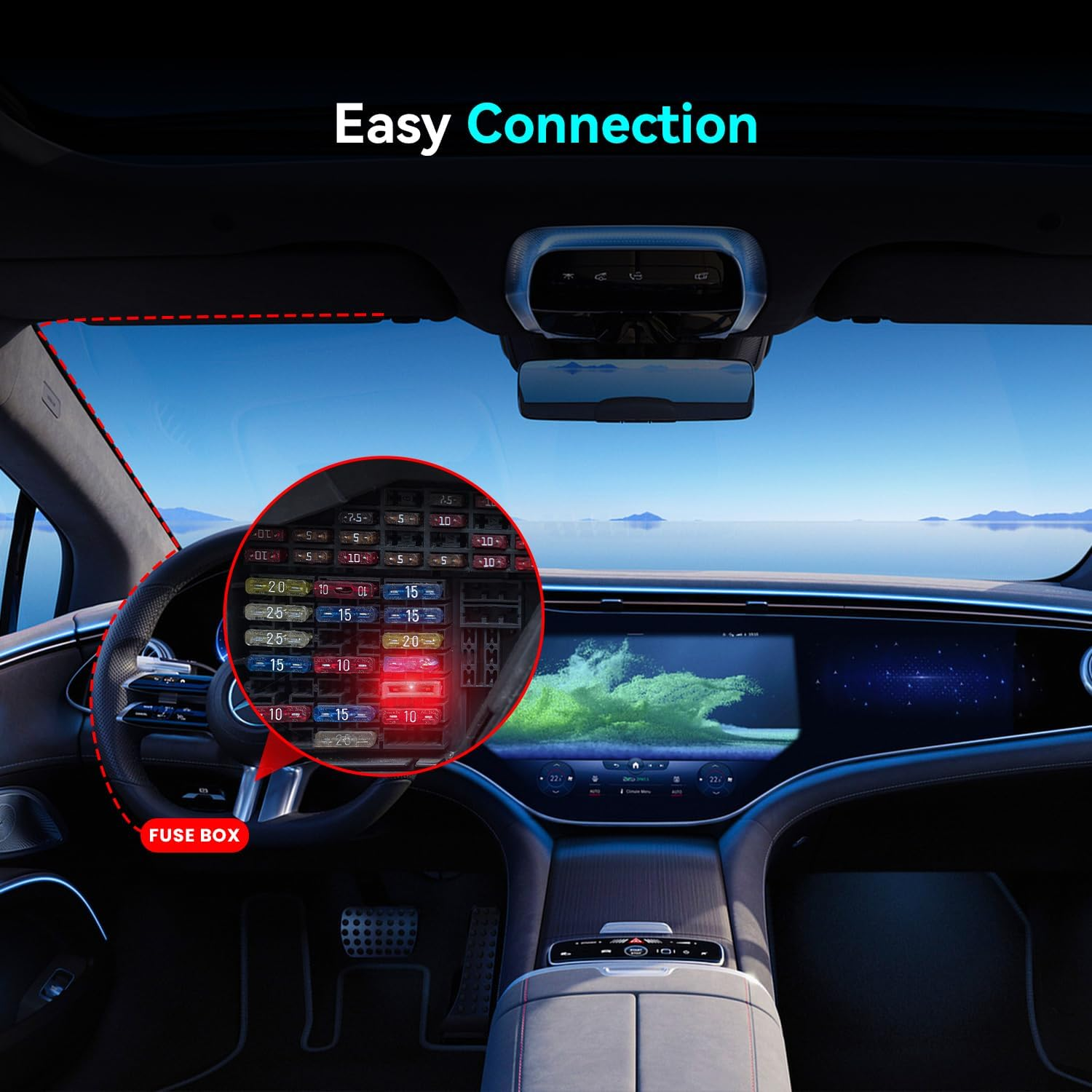 DDPAI Dash Cam Hardwire Kit, Compatible with Z60, Z60 Pro and Z60 &Pi;link Models, Enabling 24 Hours Parking Monitor, 12V/2A to 5V/3A, 3 Meters Long image number 4