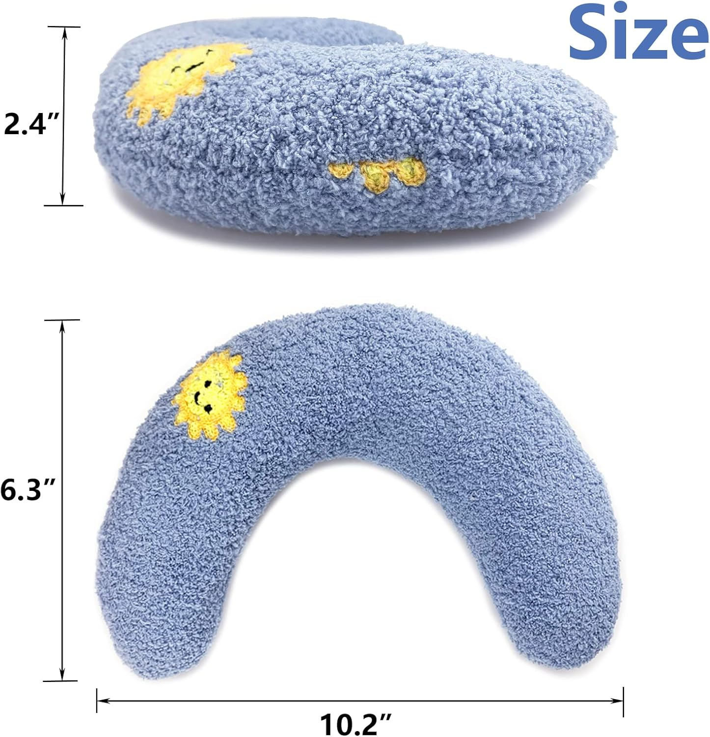 Cooshou 3 Pack Little Cat Pillow for Indoor Cats Puppy Kitten Pillow Bed Curl up Half Donut Pet Sleeping Improve Pillow for Female Girl Cats Male Boy Cats image number 3