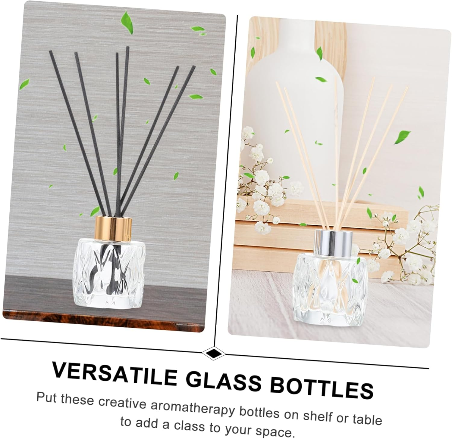 STOBAZA Aromatherapy Bottle Glass Diamond Design Home Aromatherapy Bottles for Living Home Items image number 1