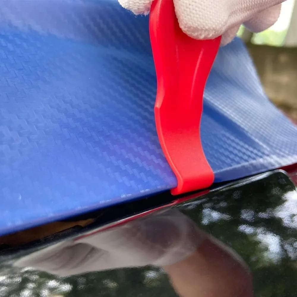 LZLRUN 10 PCS Automotive Vinyl Film Tool Kit, Window Film Installation Tools Wrap Squeegee Wallpaper Smoothing Tool Felt Squeegee Hard Scraper Vinyl Trimming Tool for Car Wrapping Installation image number 4