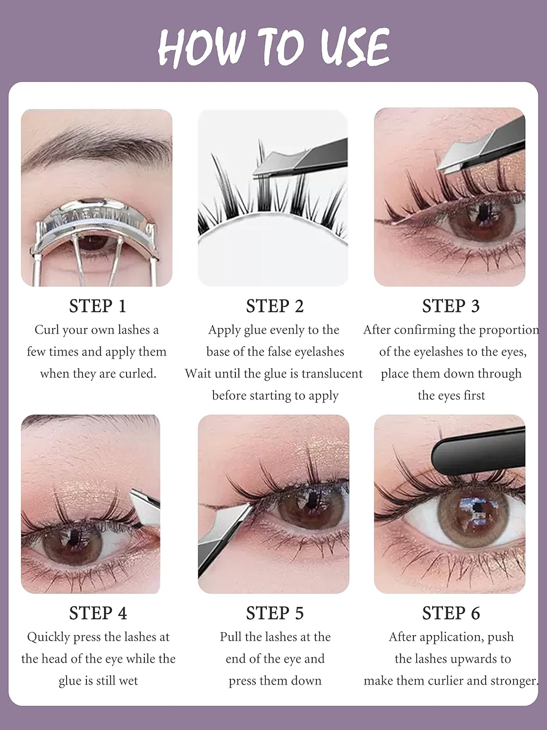 BELEVO Natural False Eyelashes, False Eyelashes False Eyelashes False Eyelashes Volume Russian Lashes image number 4