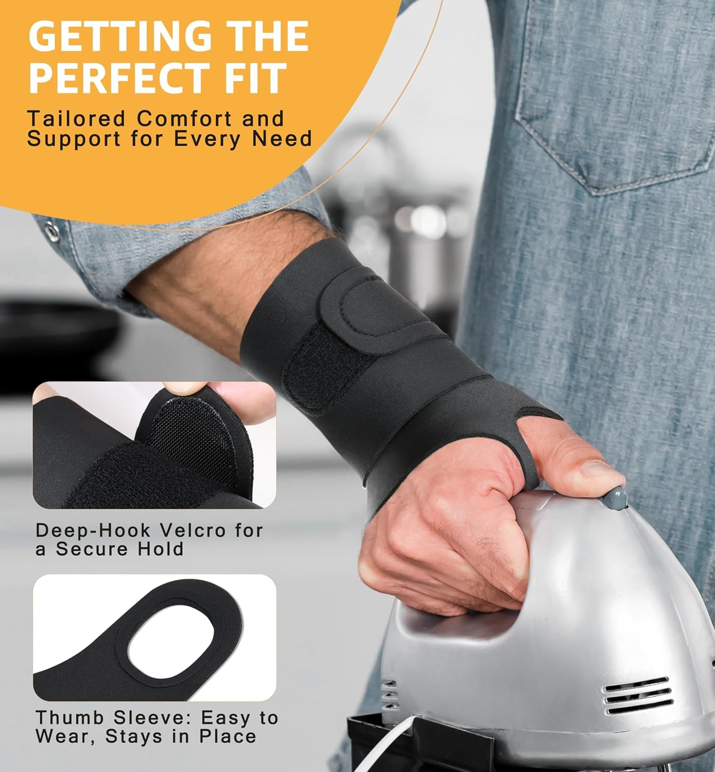 2 Pack Ulnar Wrist Support Brace: Elastic Straps for TFCC Tear, Carpal Tunnel, Arthritis &ndash; Father&rsquo;S Day Pick with Thin Design for Fitness & Daily Use image number 4