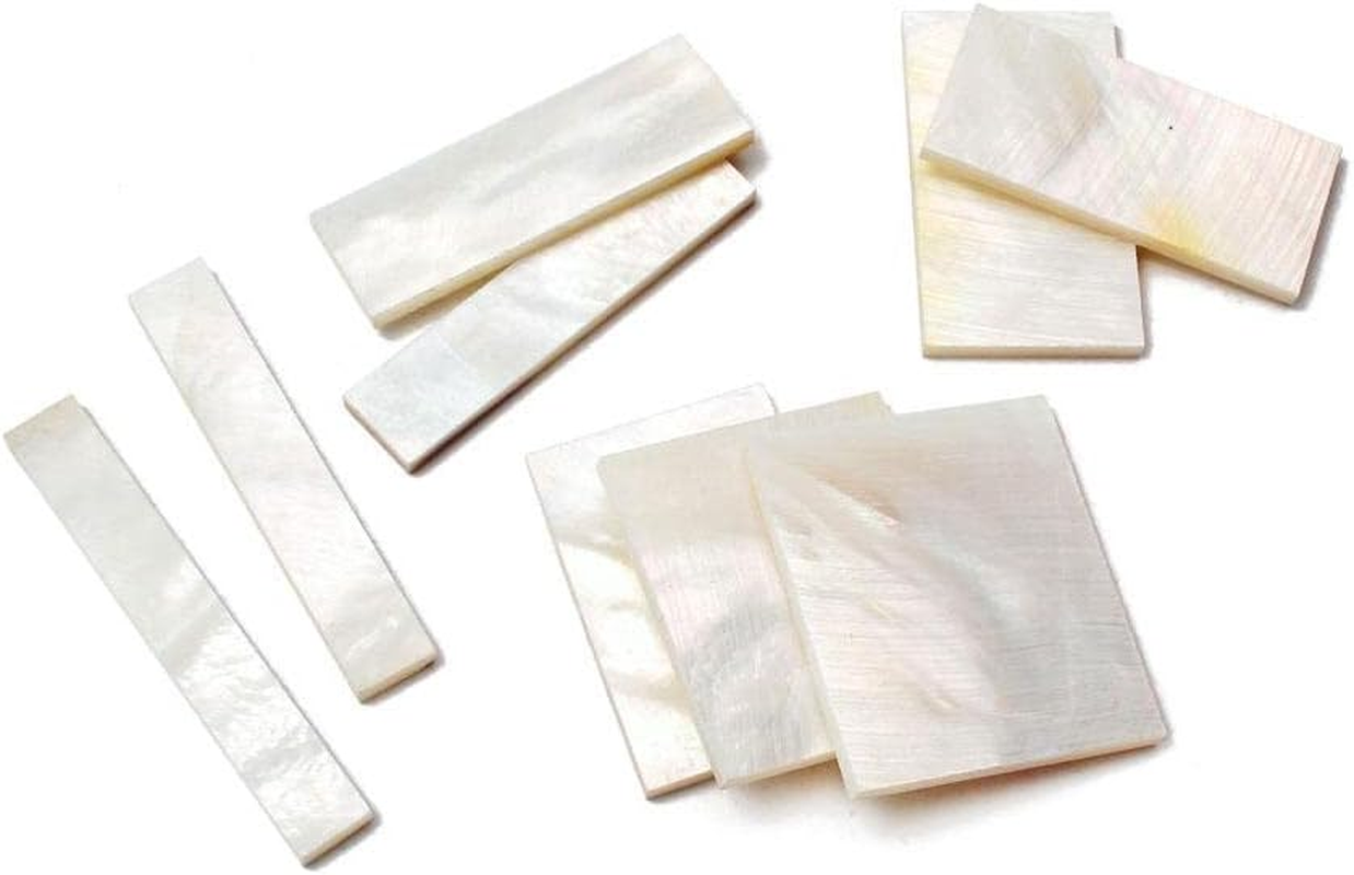 9 Pieces Inlay White Shell DIY for Guitar Luthier Tool Parts Supplies image number 5