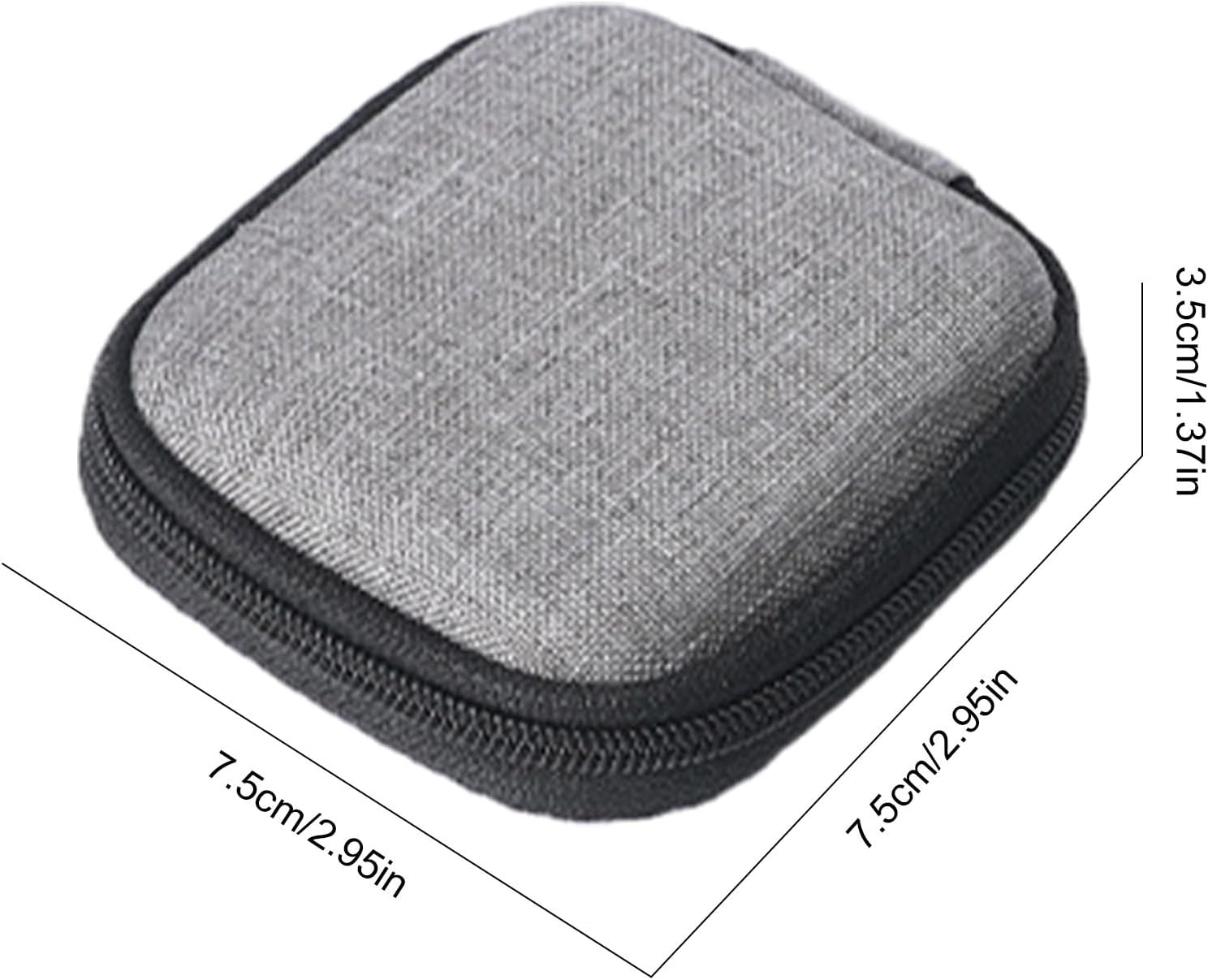 Cable Organiser Bag - Small EVA Travel Accessories Bag with Shockproof Design | Waterproof Electronics Storage Case | Travel Cord Pouch | Compact Organizer for Charger, Earphone and Hard Disk - Oval Large image number 5