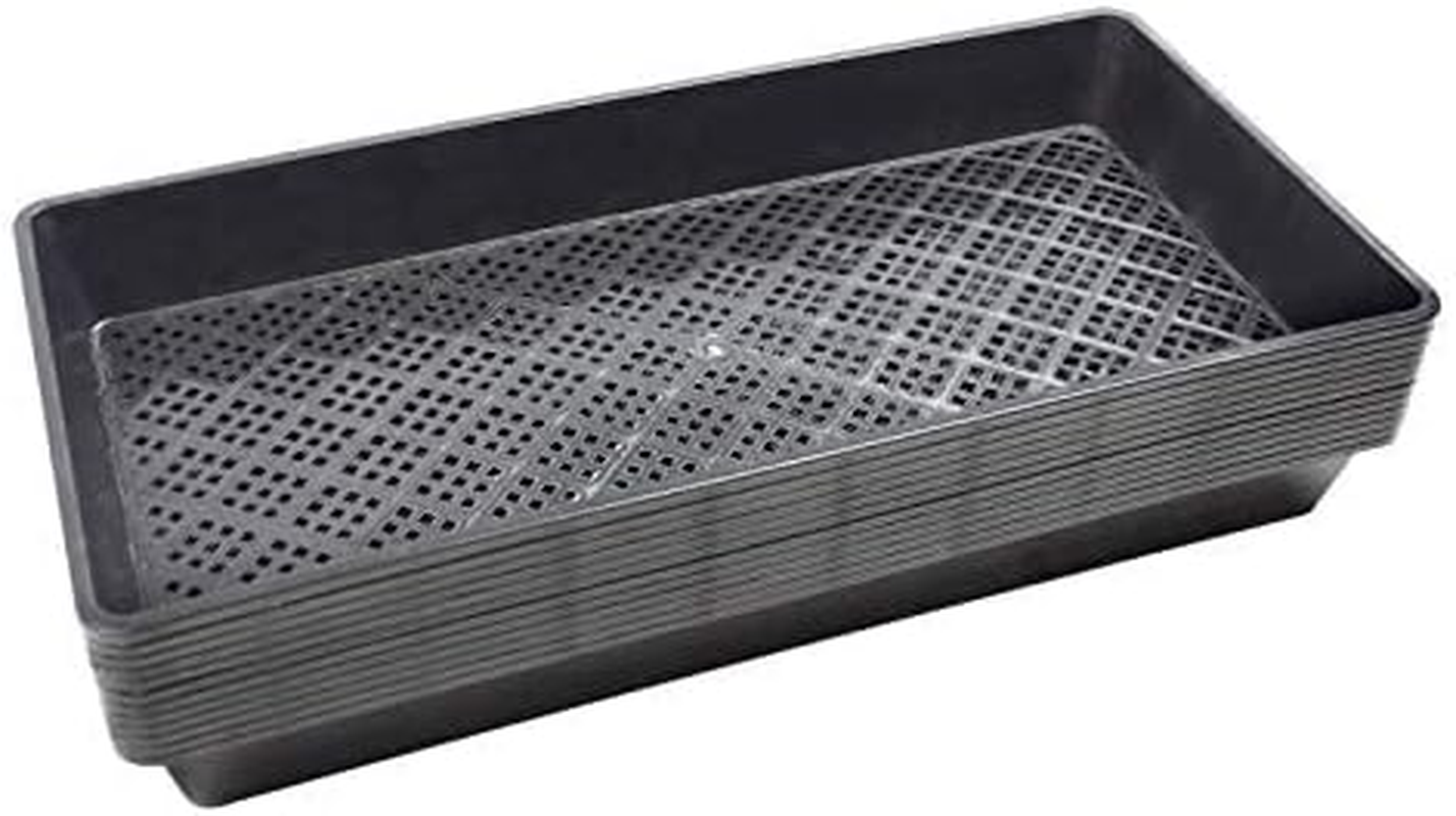 Begrit 1020 Seeding Trays Microgreen Growing Tray (Drain Holes(10 Pack)) image number 3