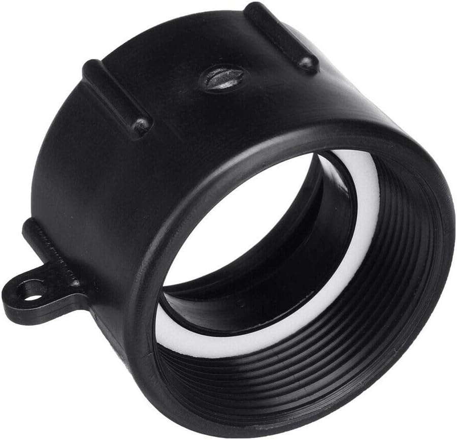 Tophomer 1000L IBC Water Tank 50Mm 2" Valve Adapter Connector Barrels Fitting Parts Heavy Duty BSP Adaptor Female to Female Connector for IBC Tank Valve