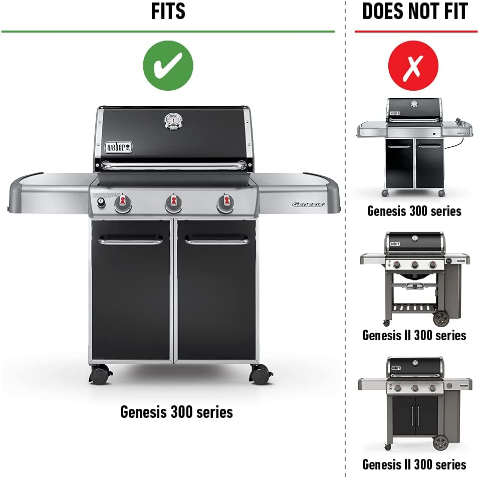 Weber 7620 Gas Grill Stainless Steel Flavorizer Bar Set for 300 Series Gas Grills (17.5 X 2.25 X 2.375) image number 6