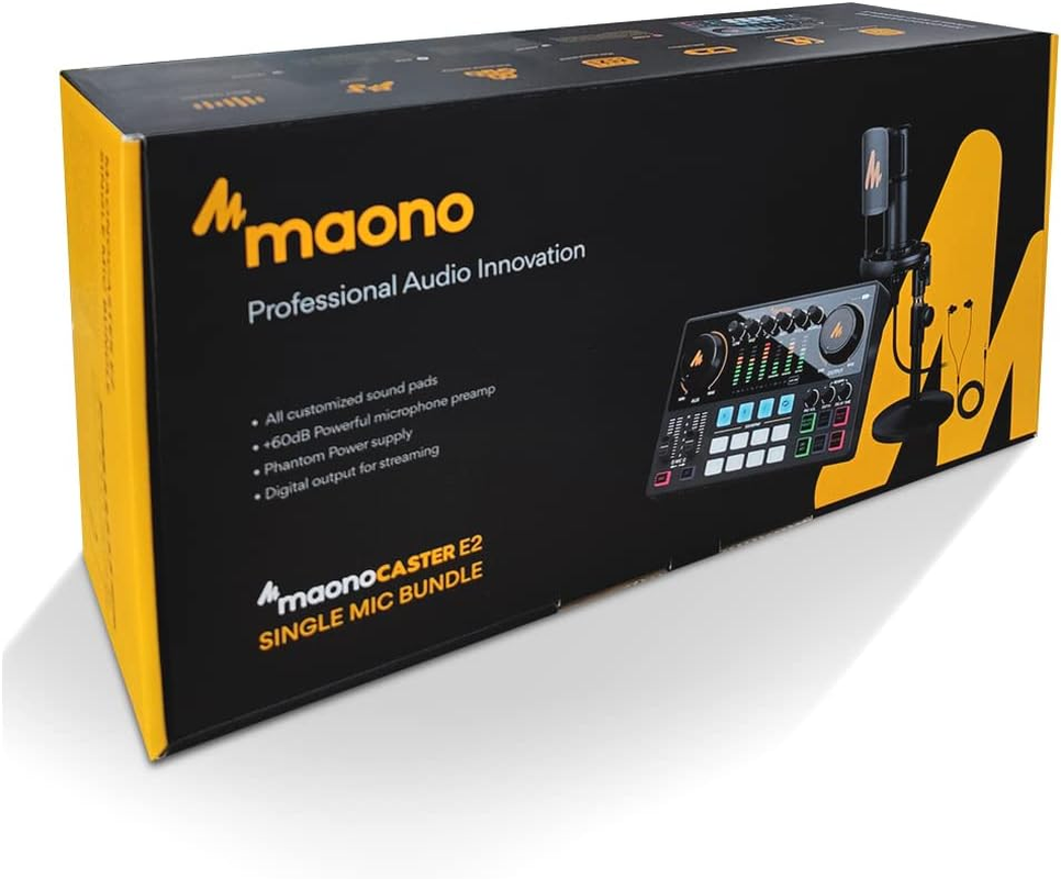 Maono AME2A USB-C Audio Interface - Built-In Effects, XLR and Inst Input, Includes Microphone image number 6