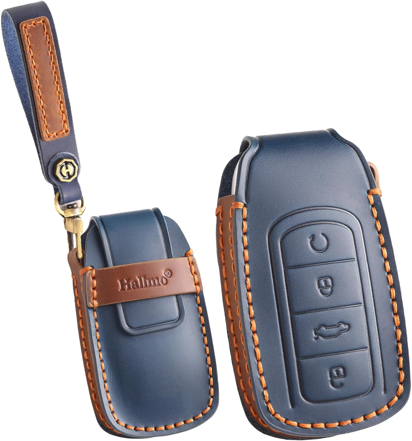 Ontto Car Key Cover Fit for Chery Tiggo 8Plus Tiggo 8 New 5 plus 7Pro Max Omoda 5 C5 Handmade Leather Key Case Holder Keyring Key Chain Smart Key Shell Protector Accessories 4 Buttons