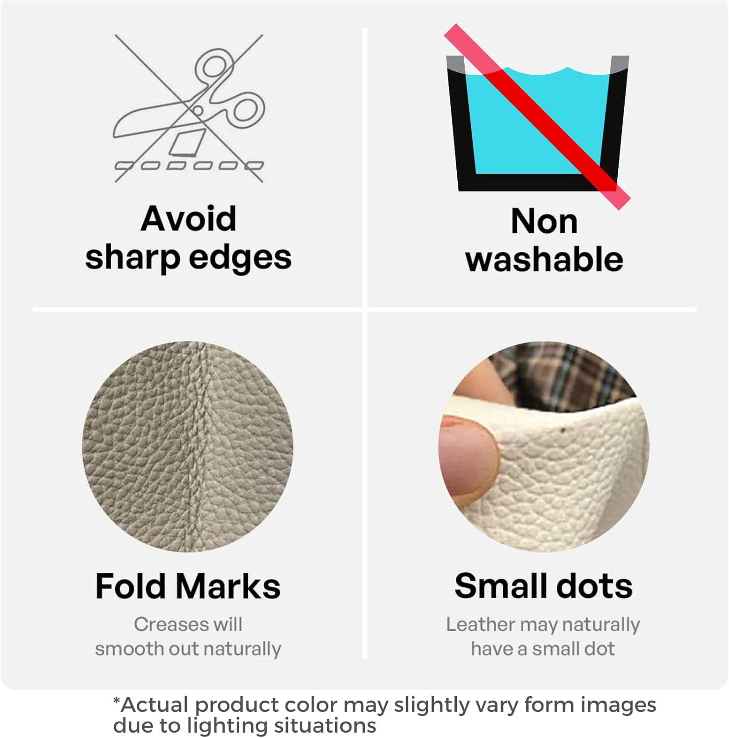 Tissue Holder White Tissue Box Cover, Square Decorative PU Leather Tissue Box Holder with Bottom Belt, JOMWEN Paper Organizer Dispenser for Home, Car, Hotel, Office 5"X5"X5" (Off-White) image number 6