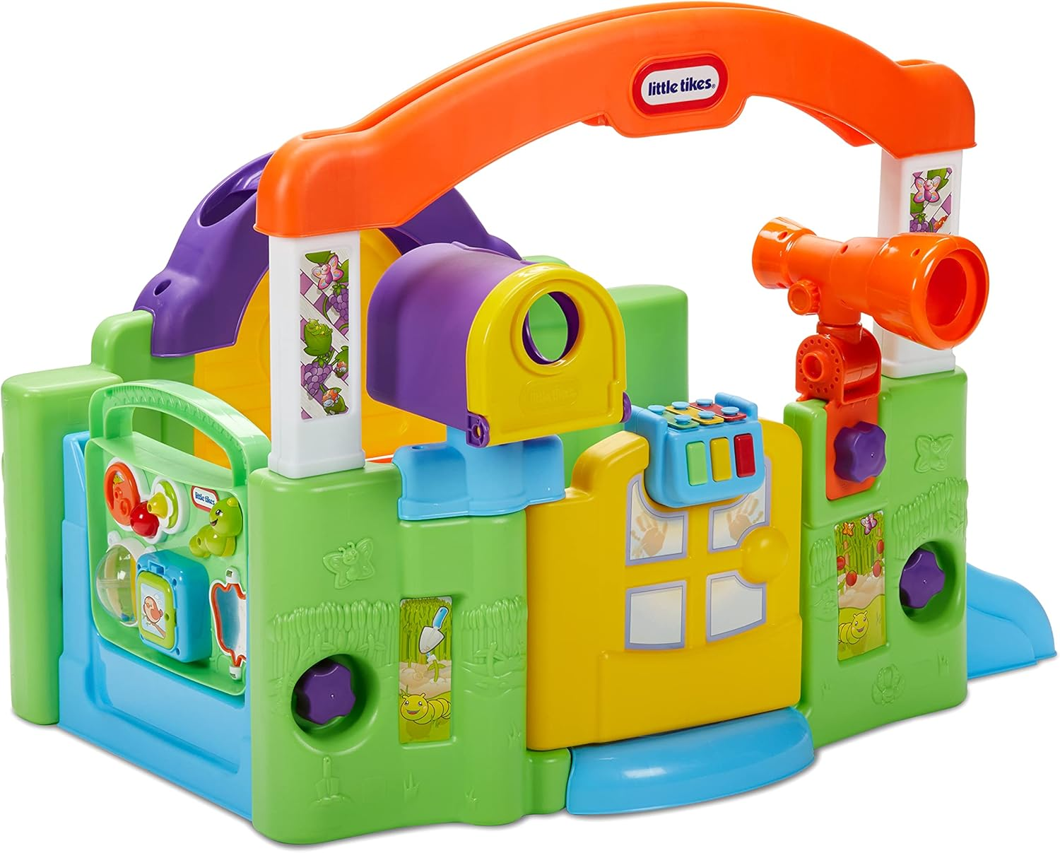 Little Tikes Activity Garden - Interactive Play Centre for Infants and Toddlers with Shape Sorter, Ball Drop, Piano and Telescope, Supports Fine Motor Skill Development - Ideal for Ages 6 to 36 Months image number 1