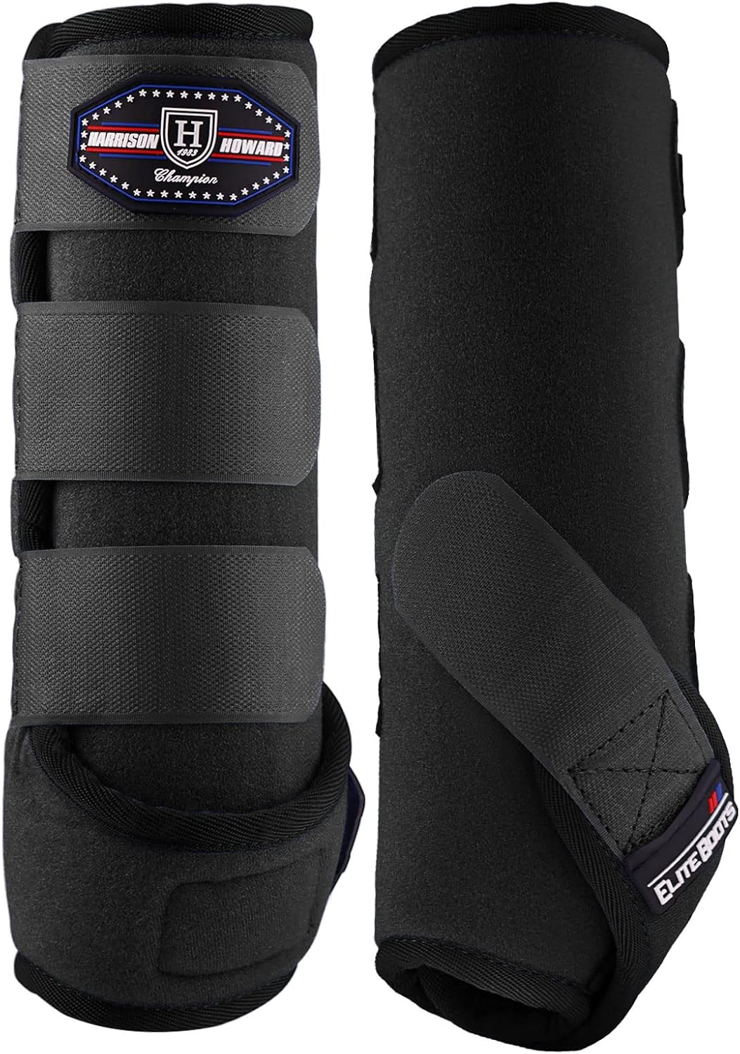 Harrison Howard Horse Sport Medicine Front Shock-Absorbing Boots All-Round Lower Limb Protection & Support Sport Boots Perfect for Endurance Training and Performance Pack of 2