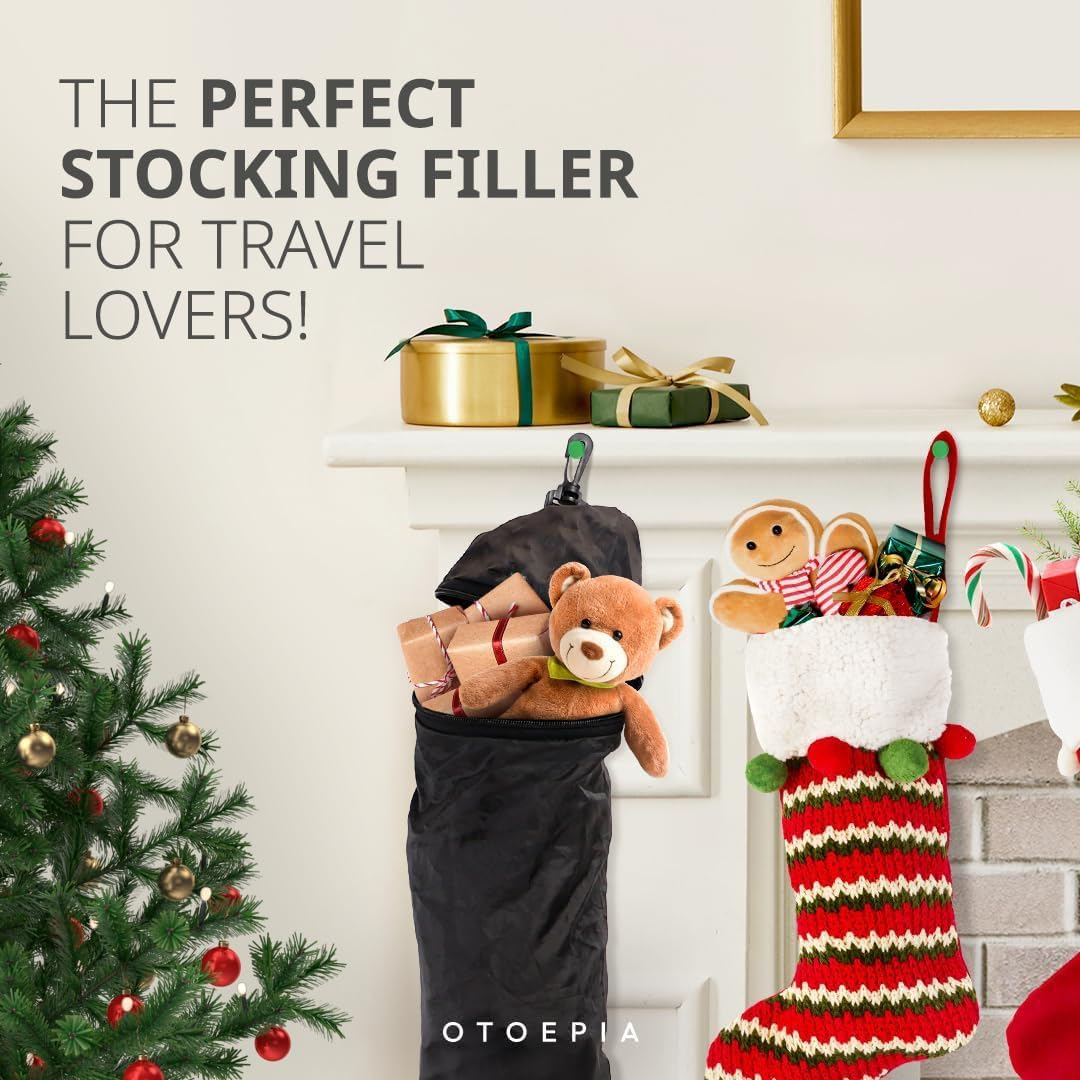 LABUBU Travel Neck Pillow That You Stuff with Clothes - Avoid Excess Luggage Fees. Doubles as a Carry-On and Extra Luggage. Fits up to 3 Days of Travel Essentials