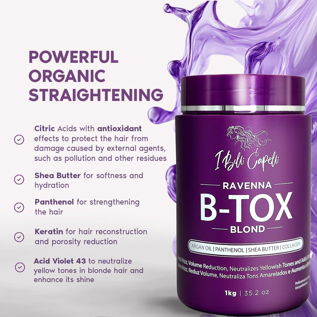 I Belli Capelli Ravenna B-Tox Blond + Anti-Frizz Rejuvenating Hair Mask