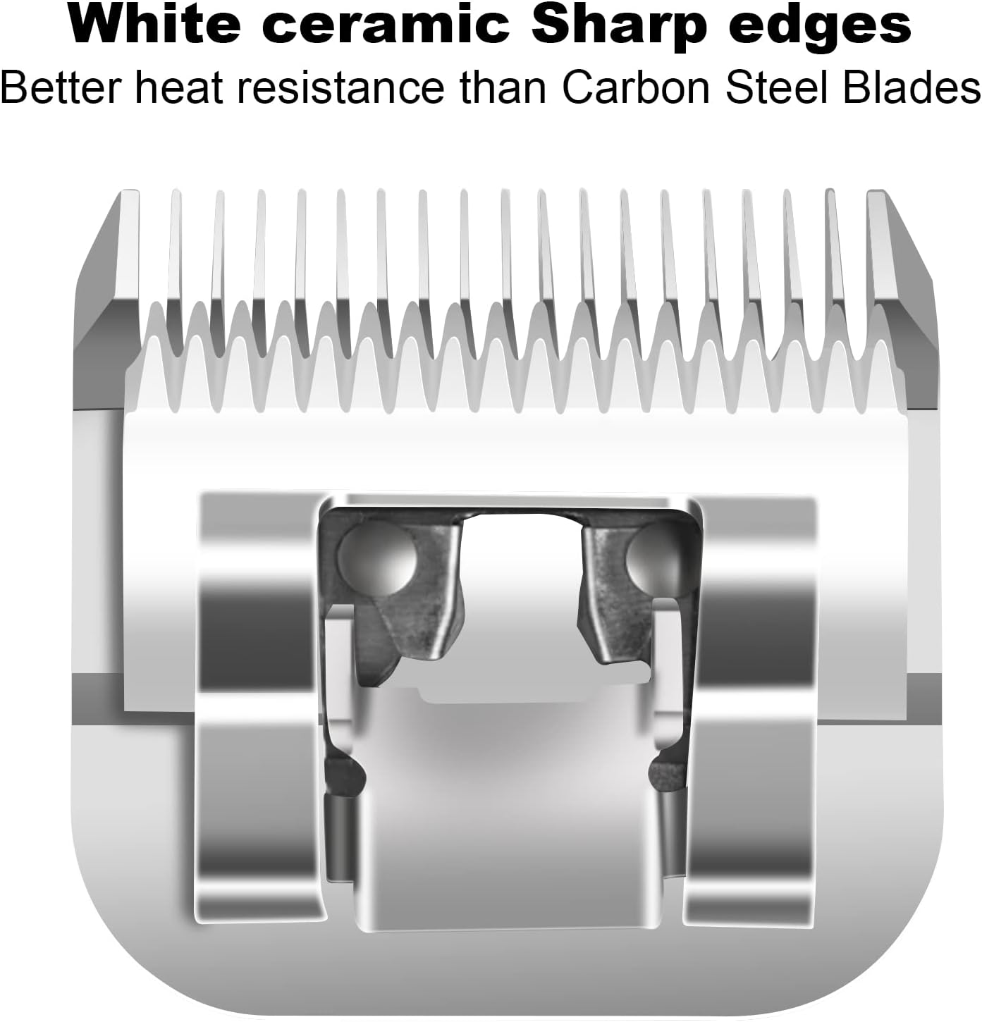 Detachable Pet Dog Clippers, Ceramic Blades, Compatible with Wahl KM, Andis, Oster A5 Series Clippers, Size 30 1/50 Inch Cutting Length image number 4