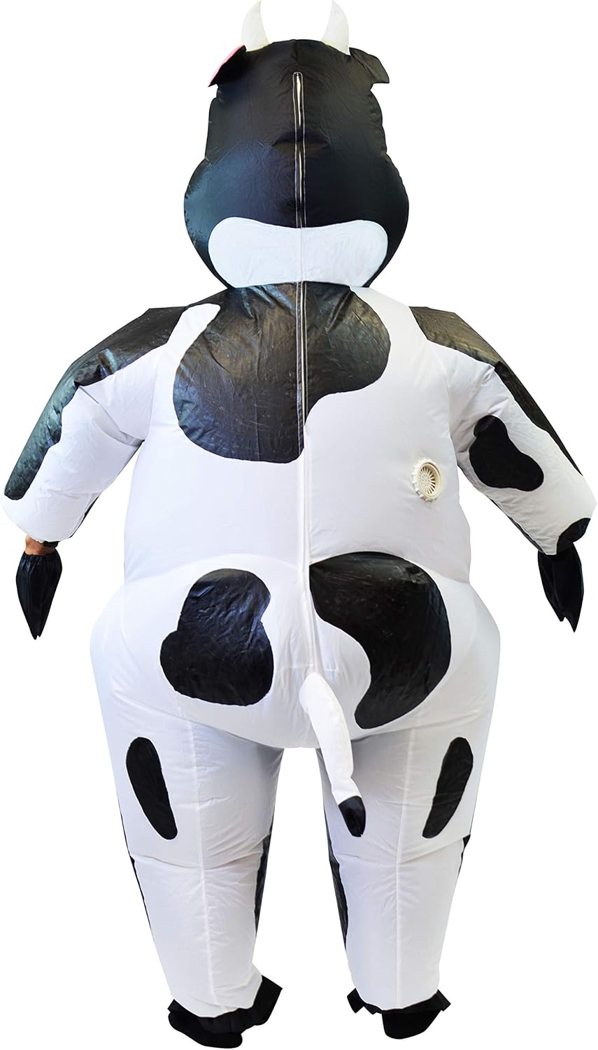 Spooktacular Creations Cow Inflatable Costume Air Blow-Up Deluxe Halloween Cow Costume image number 6
